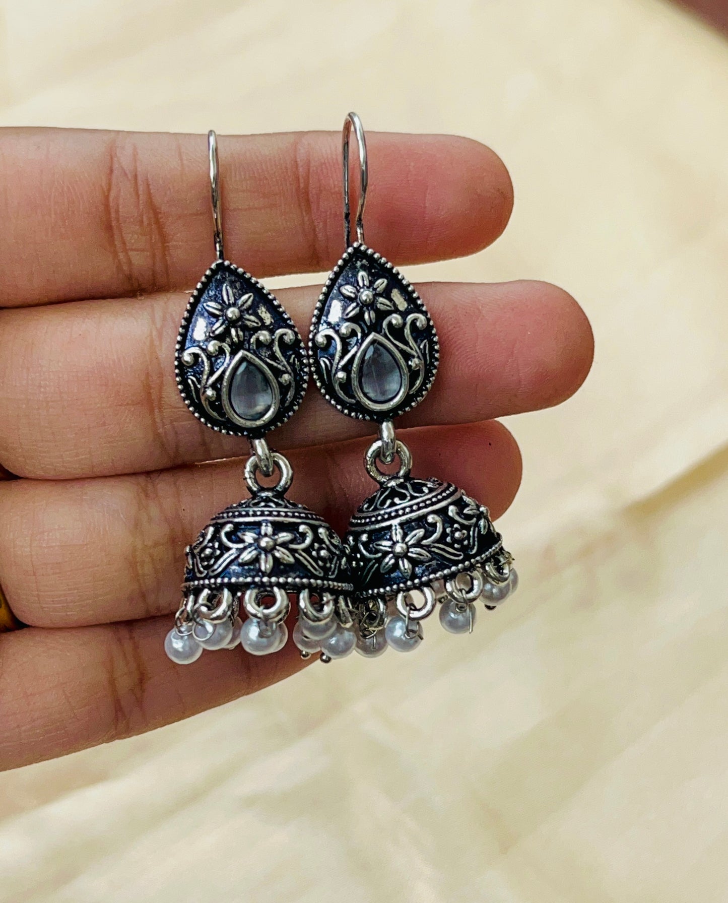 Premium Silver Oxidised hook