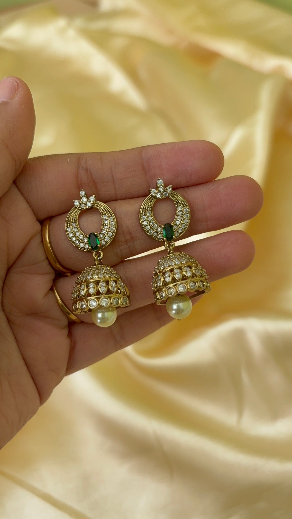 Diamond inspired Jhumka