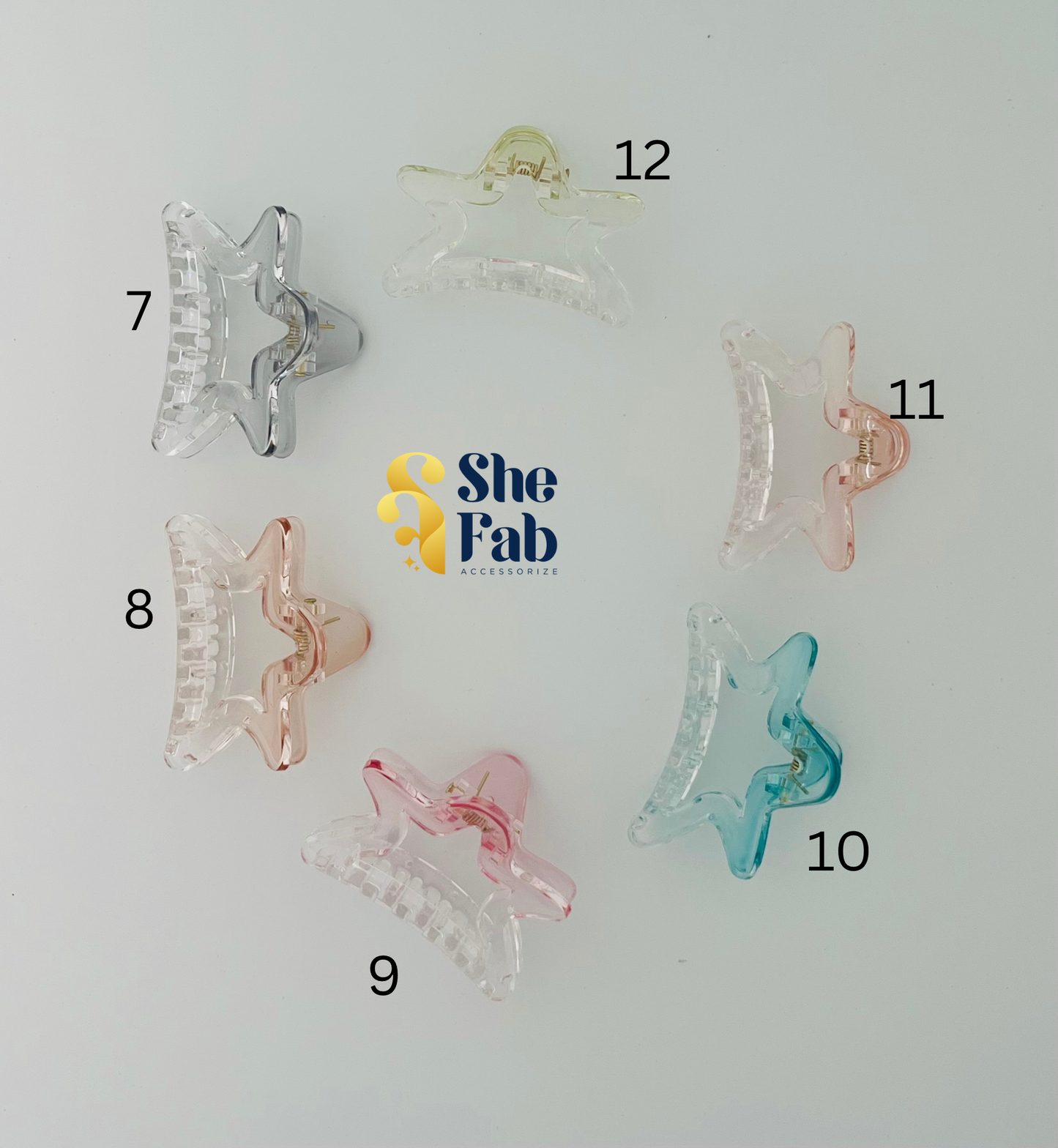 Star Shaped Korean Style Clutcher(Matte&Glossy)