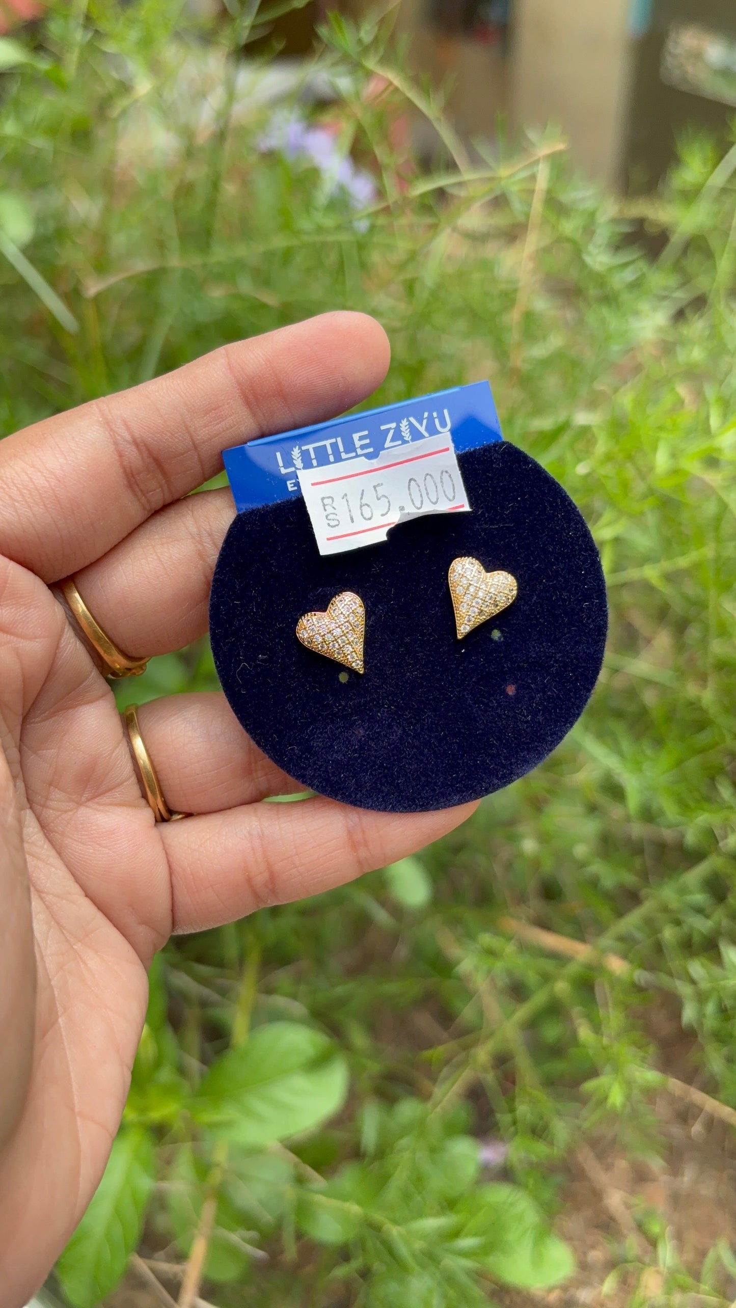 Antitarnish “Promise Heart” Baby stud