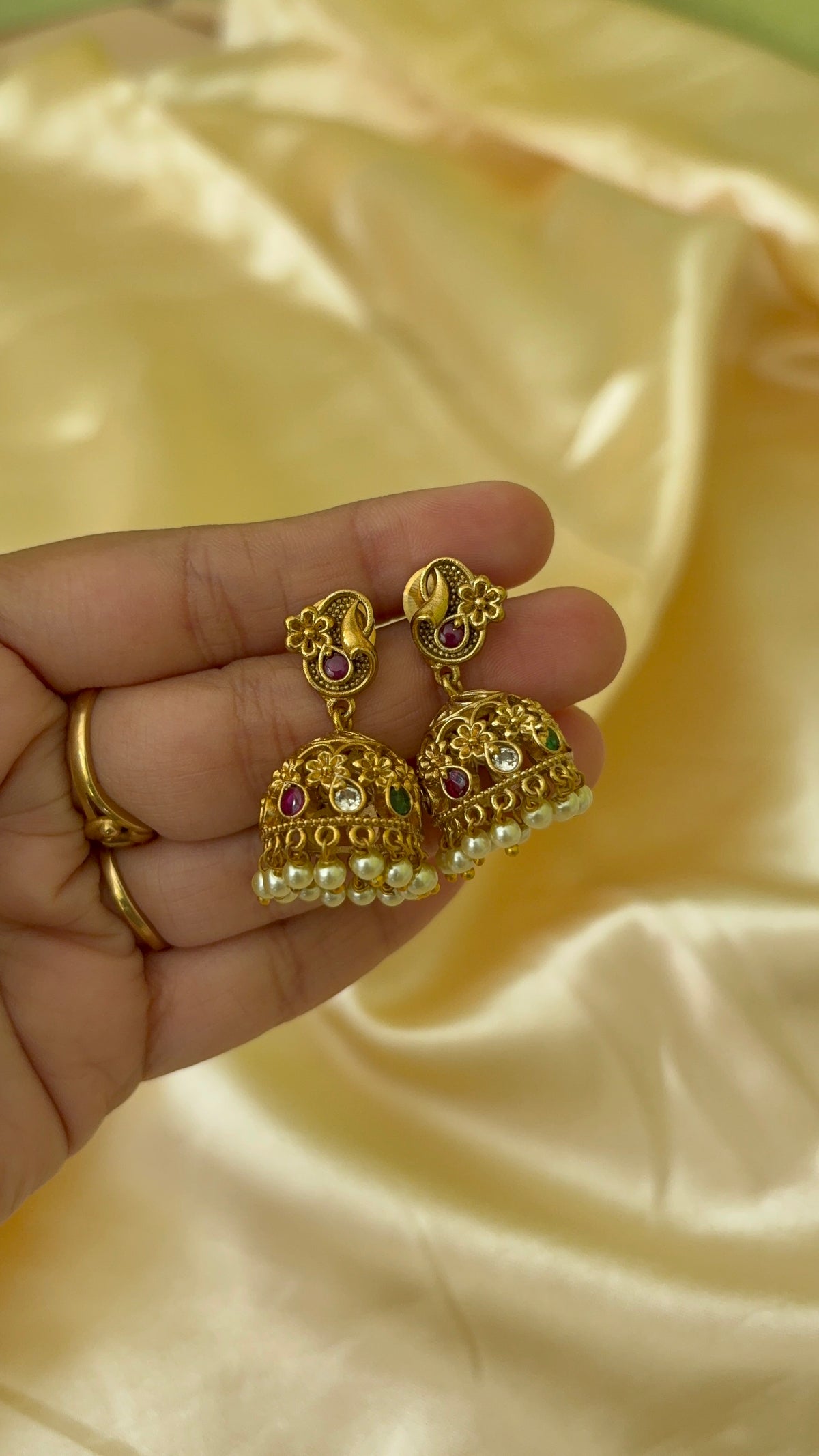 Floral Jhumka