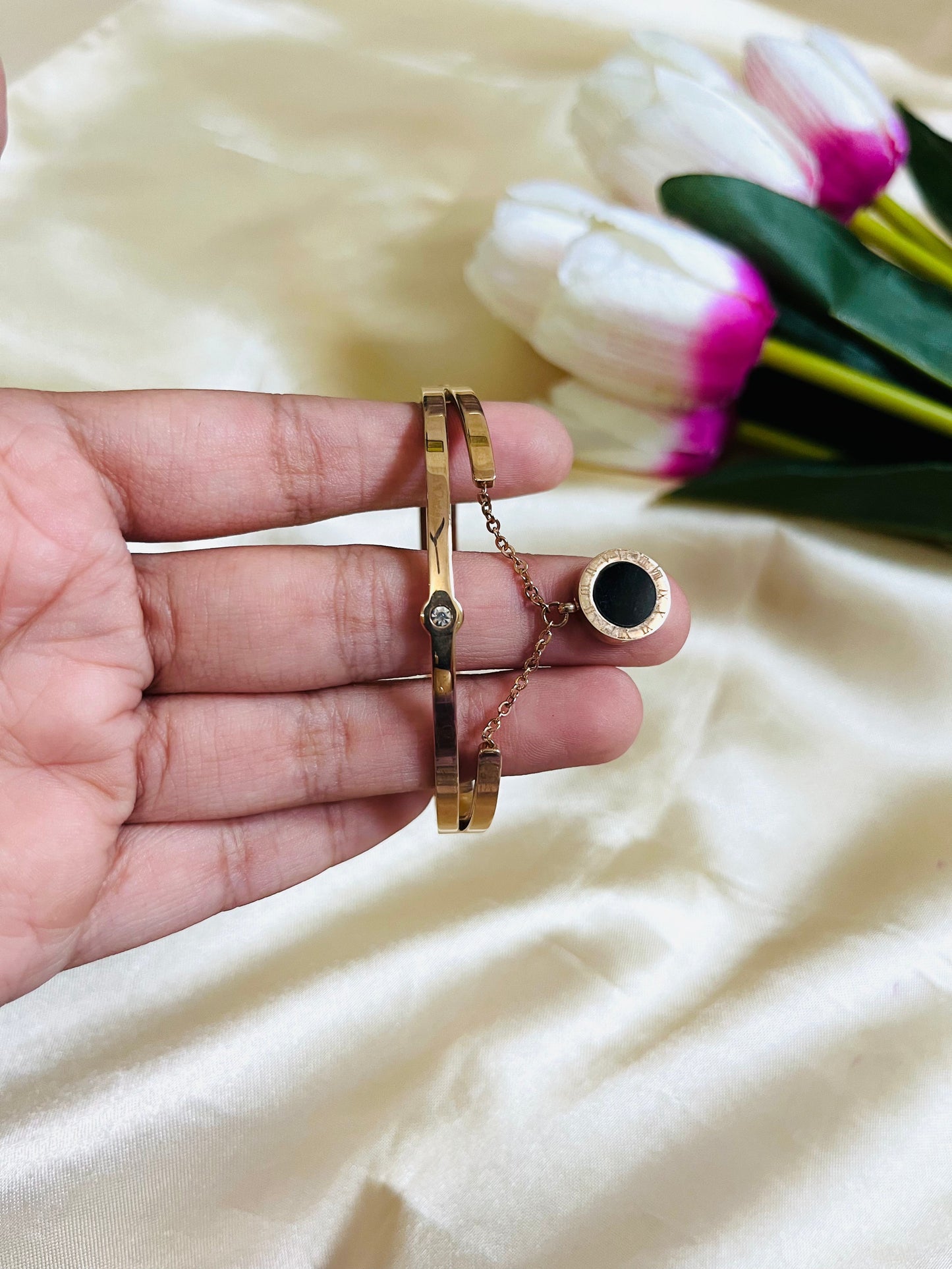 Anti-tarnish Handing Bracelet (Rose Gold)