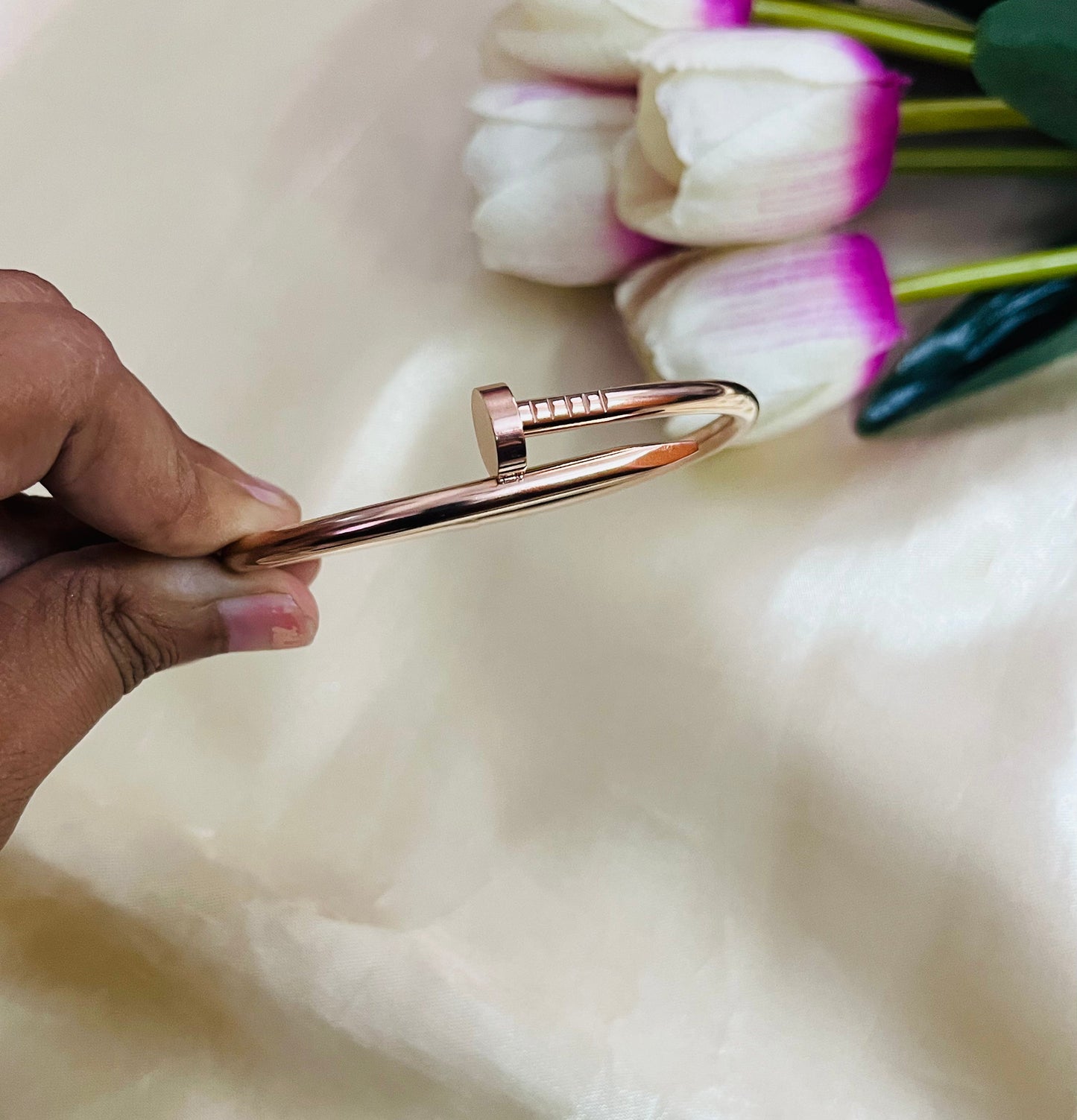 Anti-tarnish Statement Bracelet(Rose Gold)