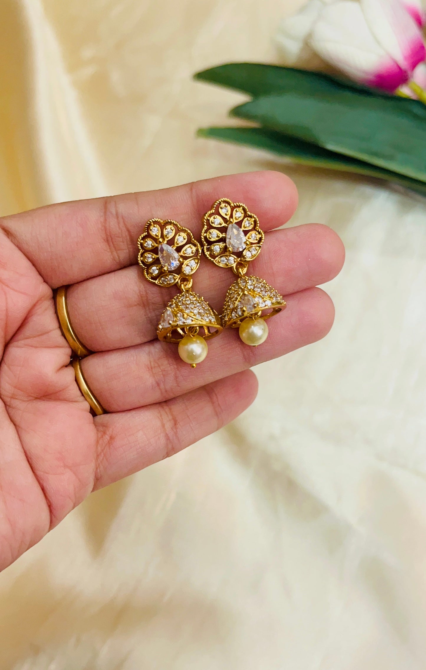 Floral Baby Jhumka