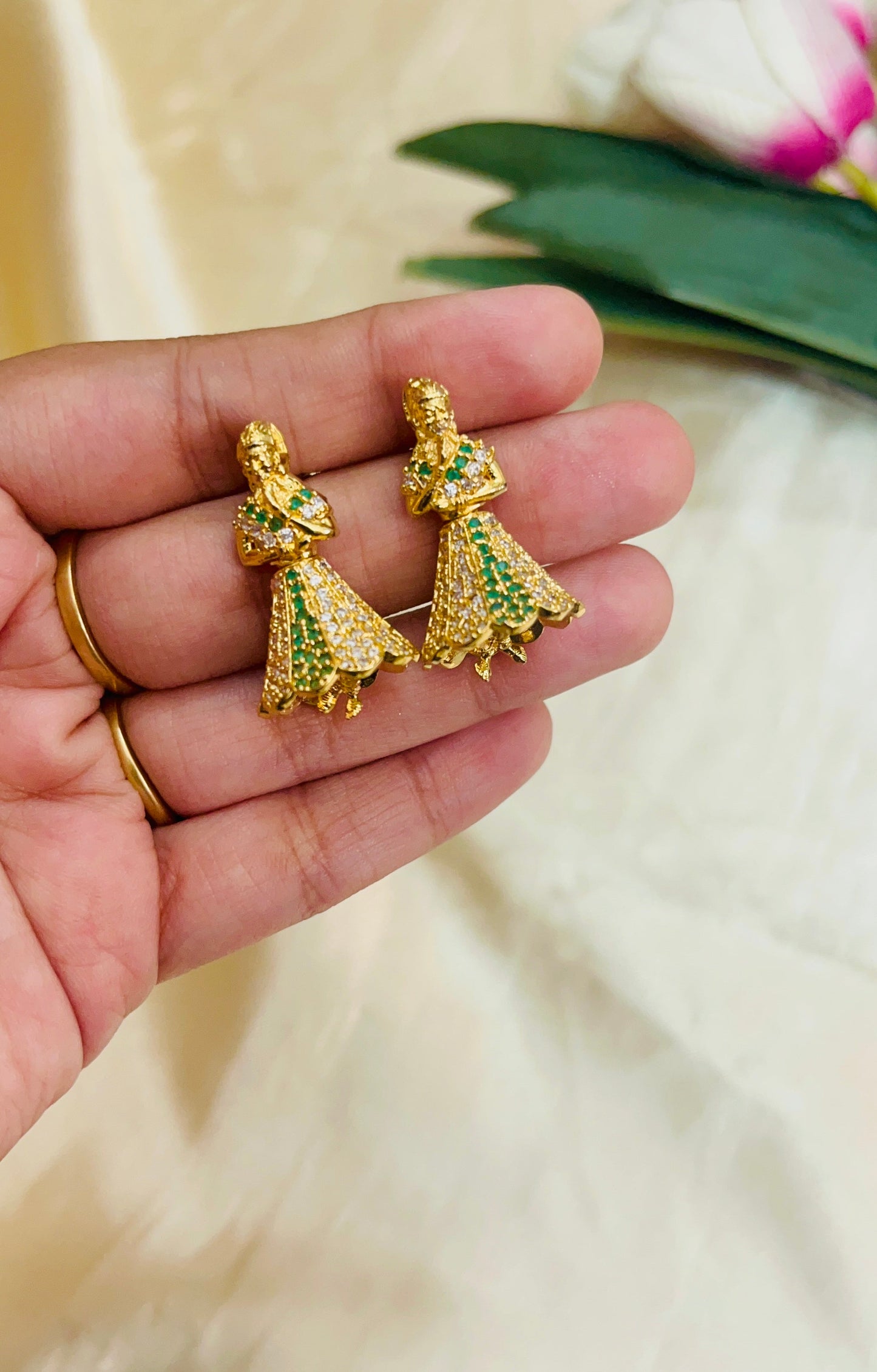 Dancing Doll Antique finish Jhumka