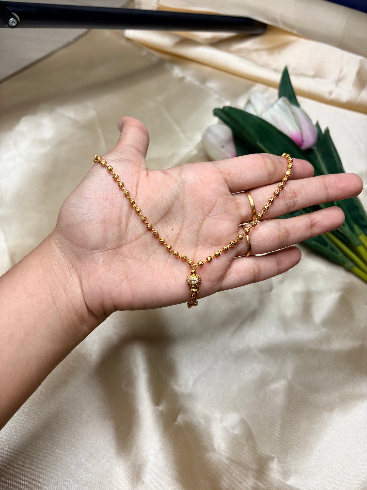 Real Gold finish Ball chain