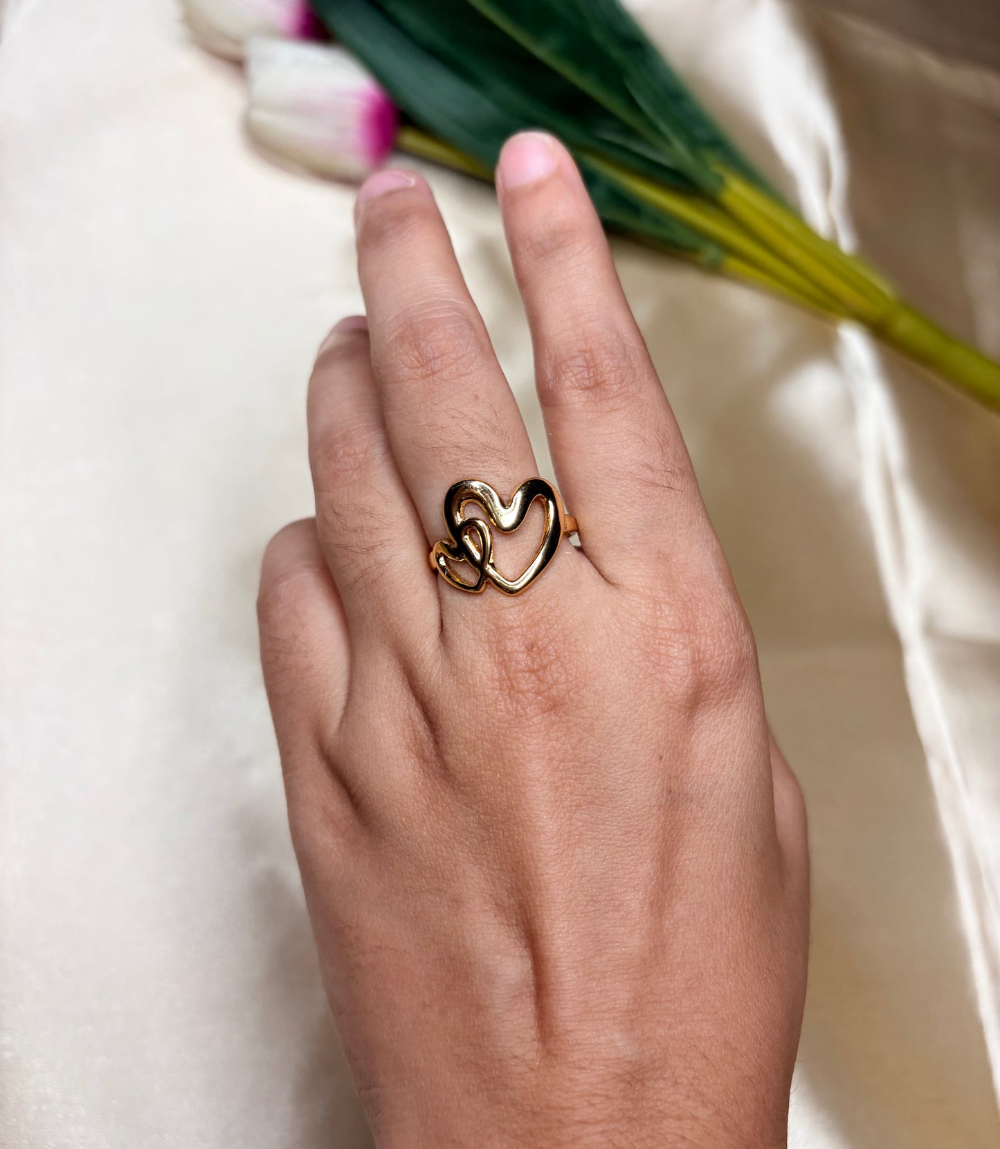 Dual Heart Ring(Adjustable Size)
