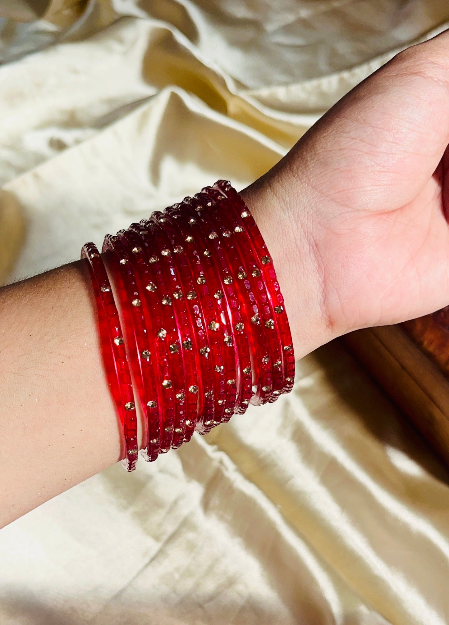 Crystal Cube Cut Bangle