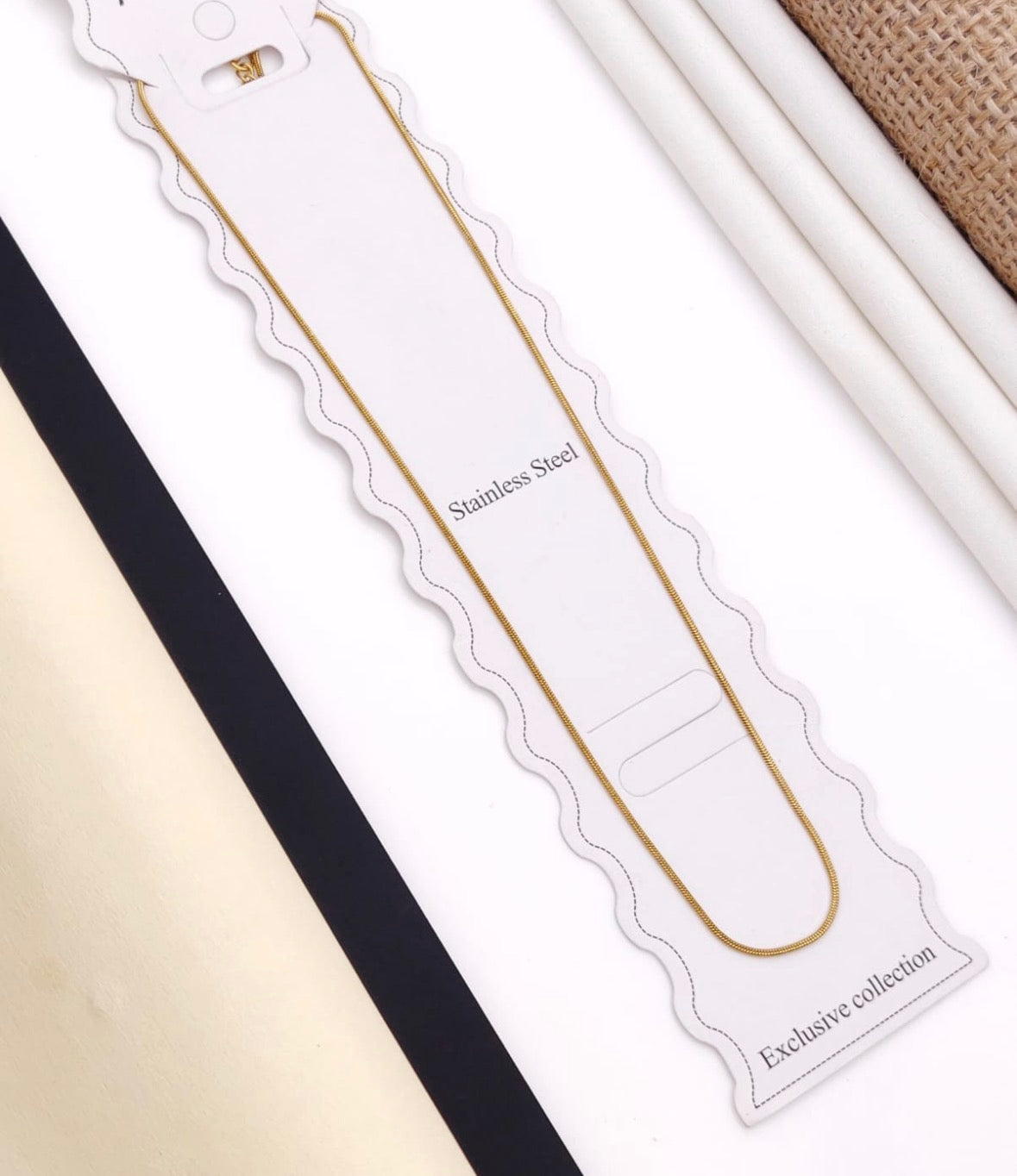 Antitarnish thin plain chain