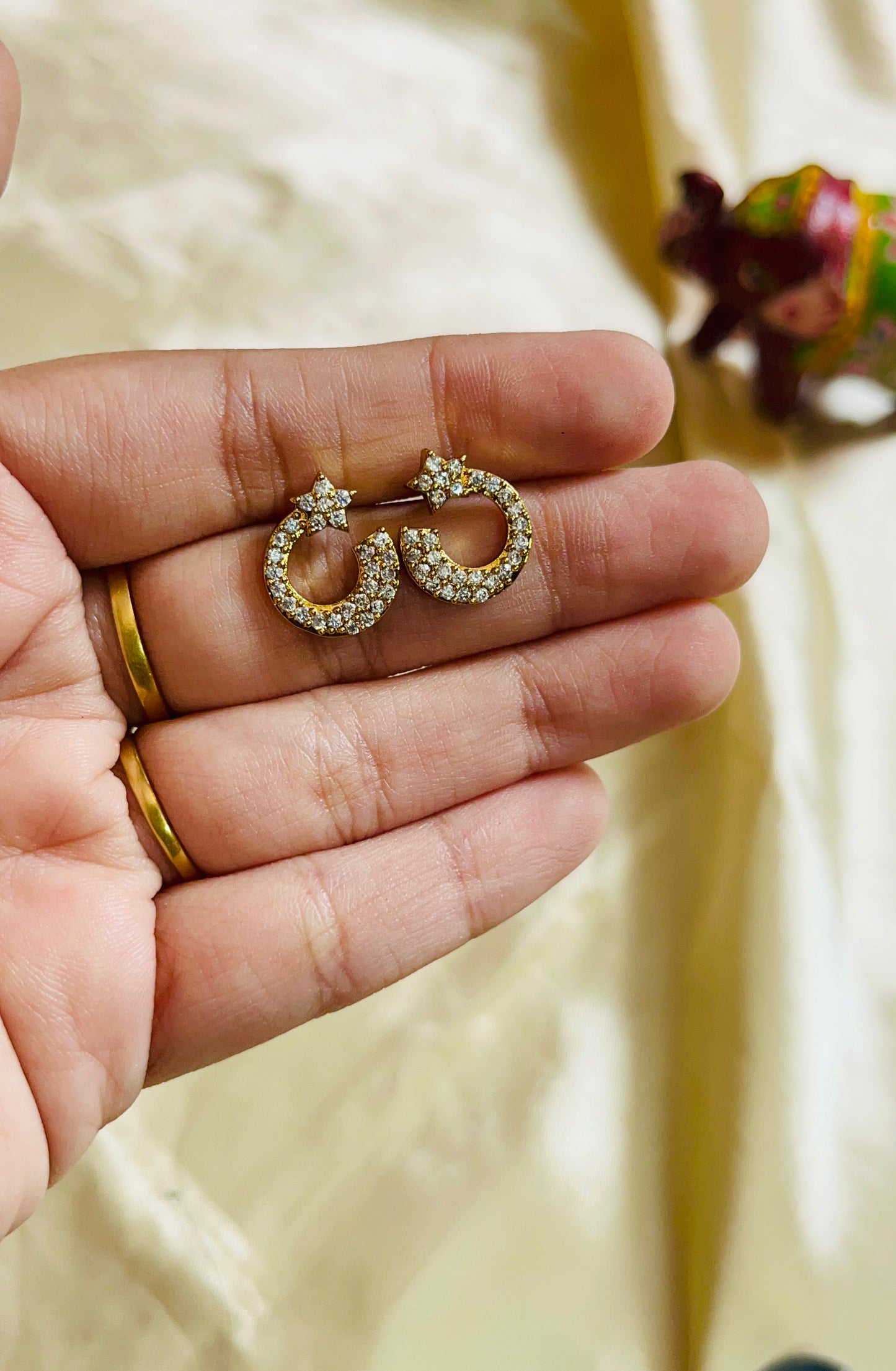 Antique AD stone stud