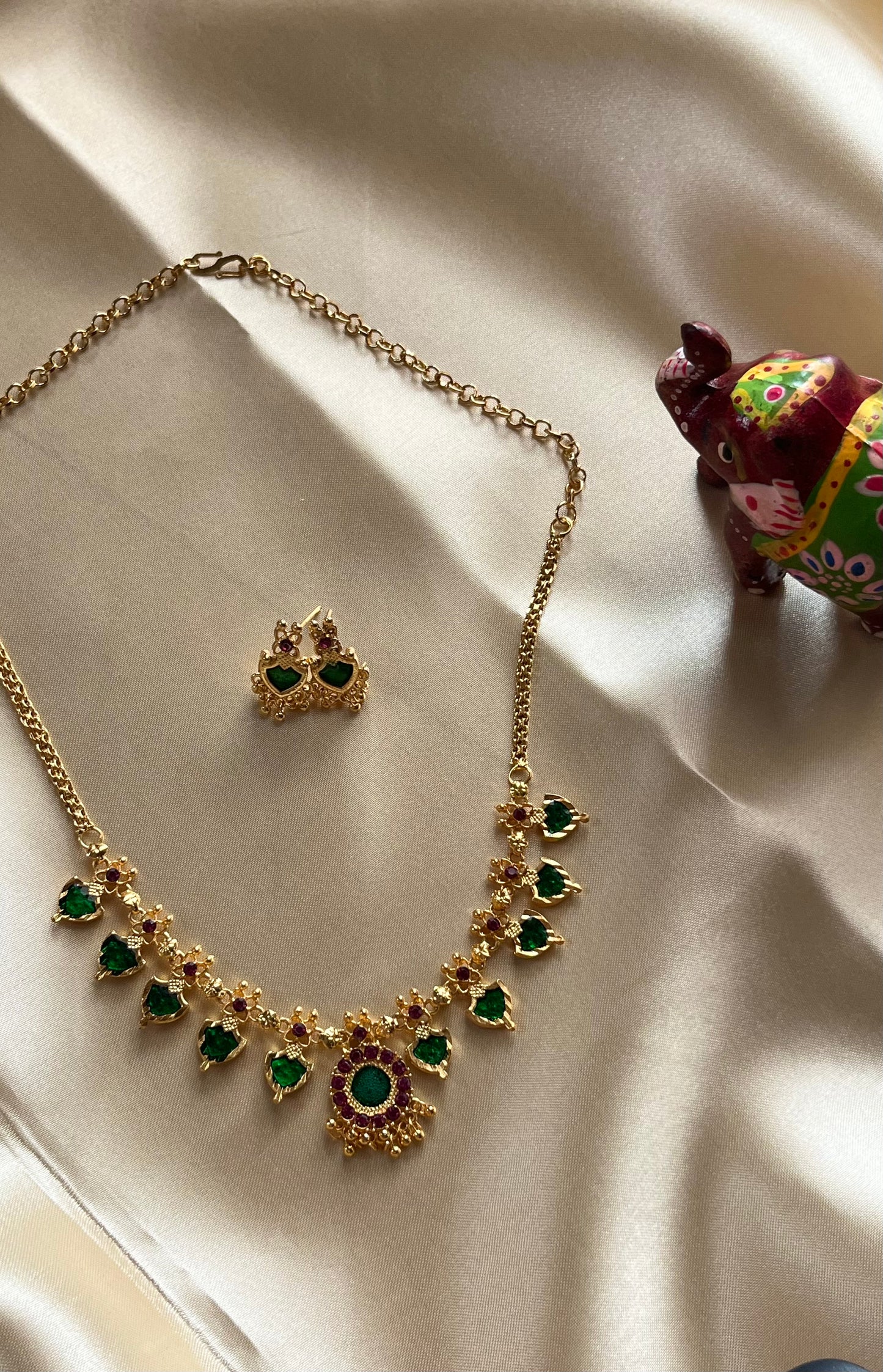 Budget friendly Palakka necklace