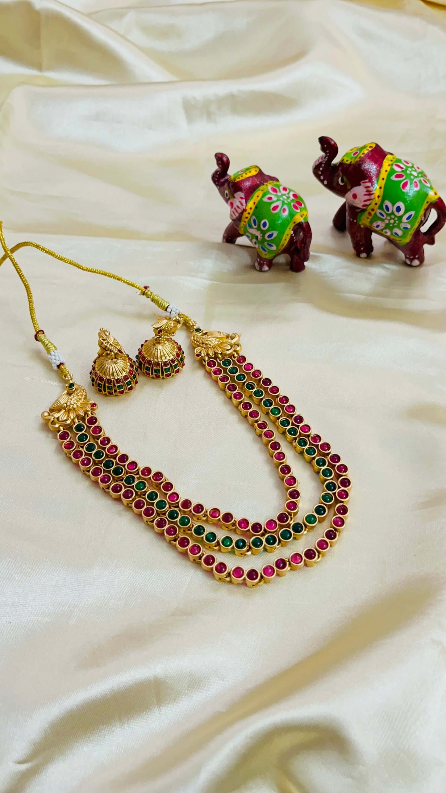 Layered Kemp Stone Necklace