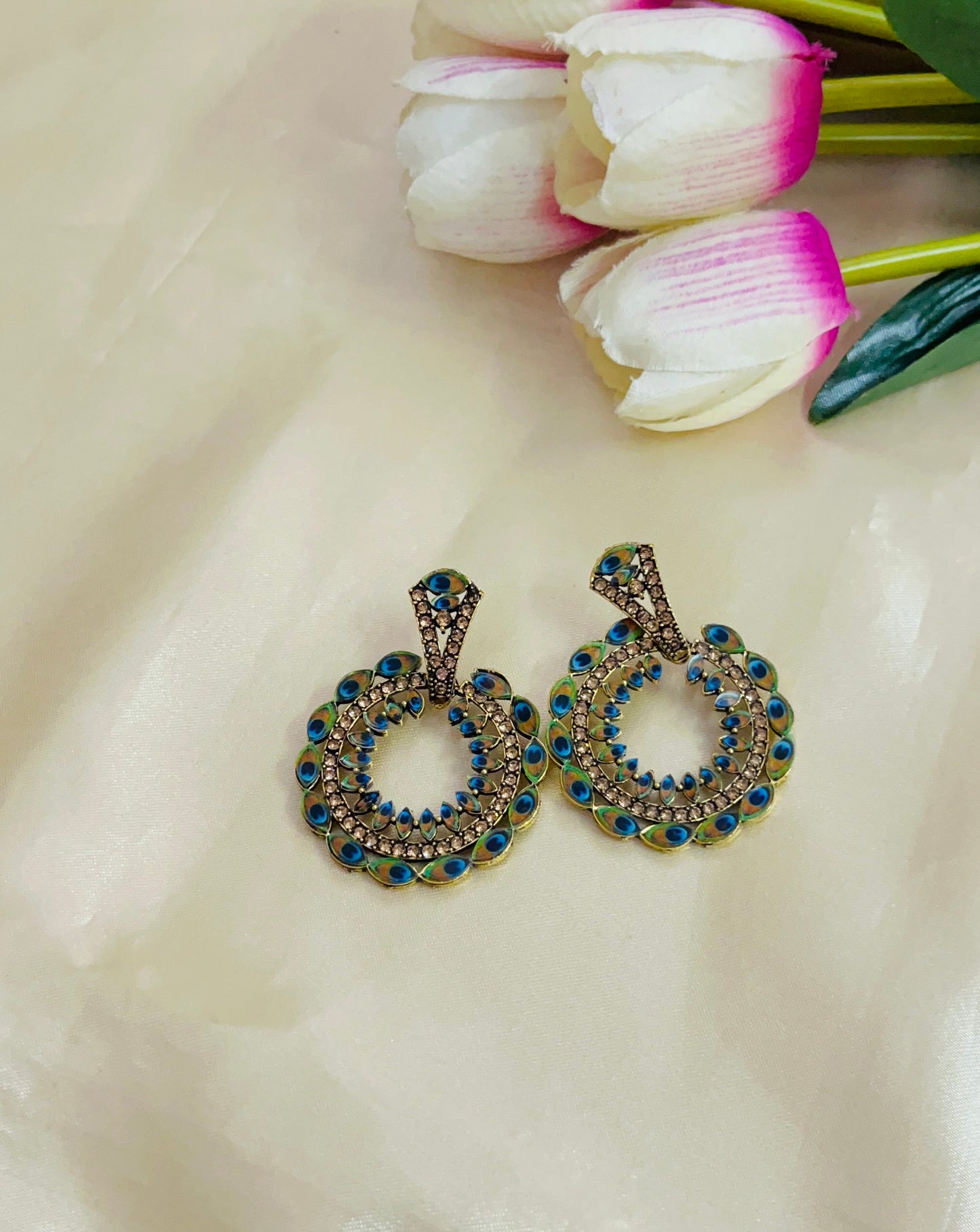 Premium Peacock style Drop Earring