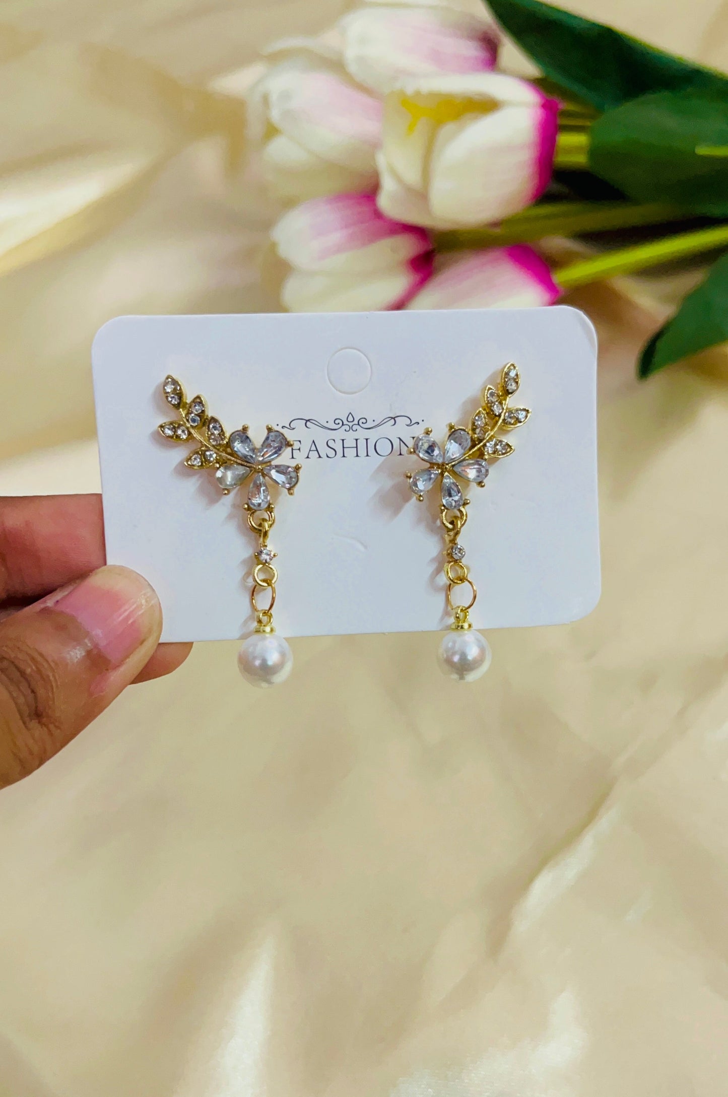 Korean Pearl Drop Earring