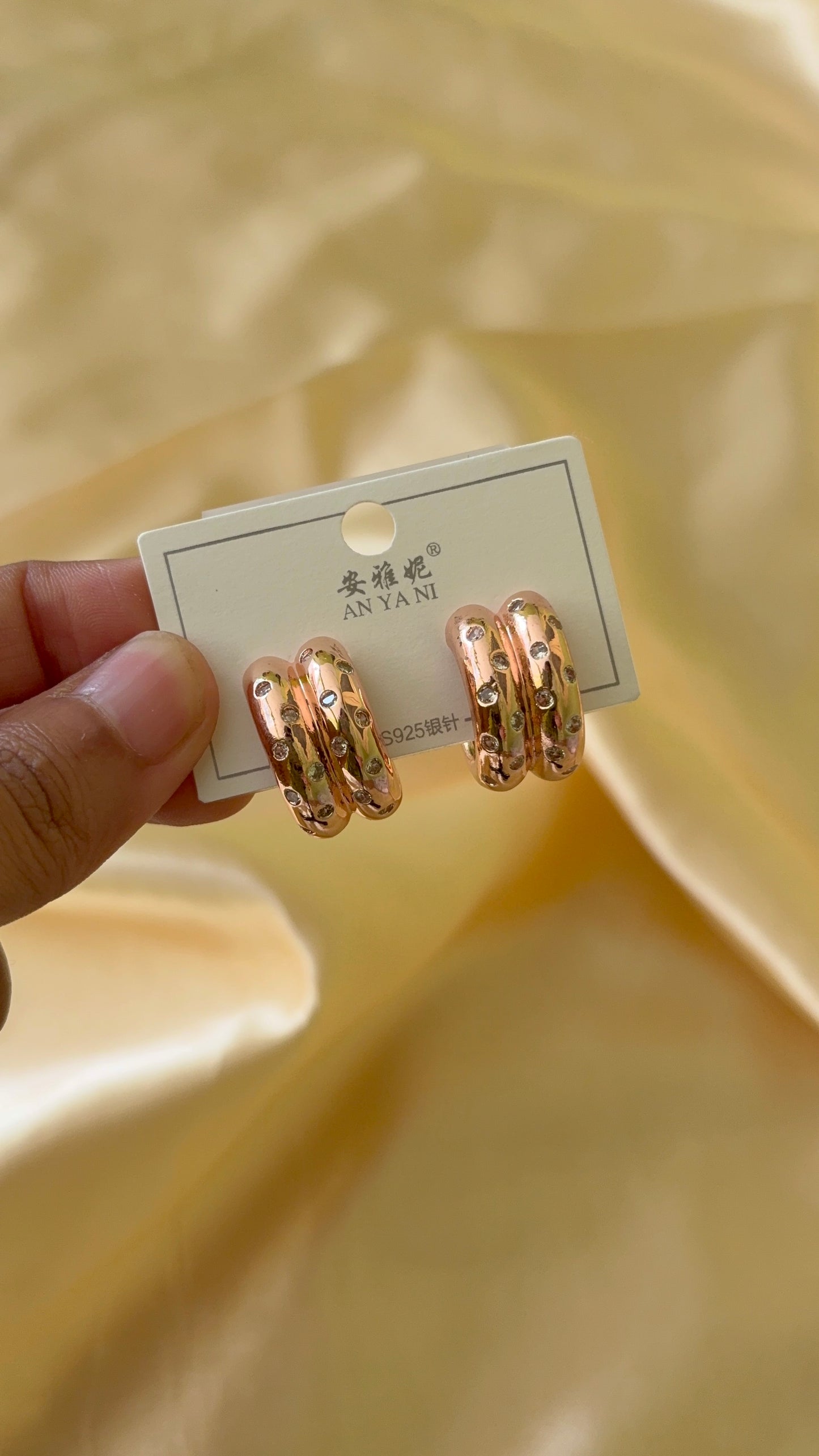 Antitarnish Rose gold Hoop