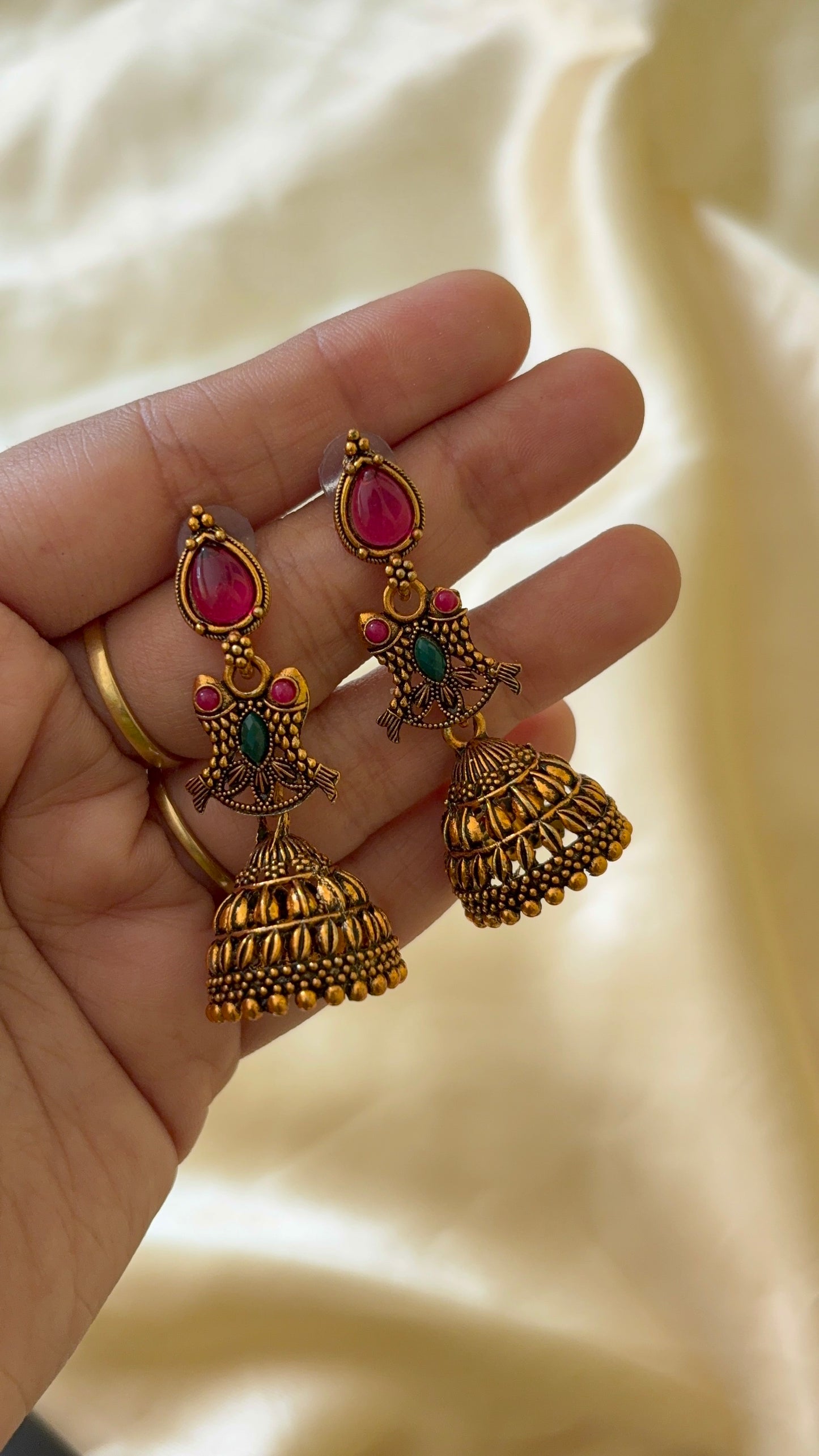 Antique Look alike long jhumka