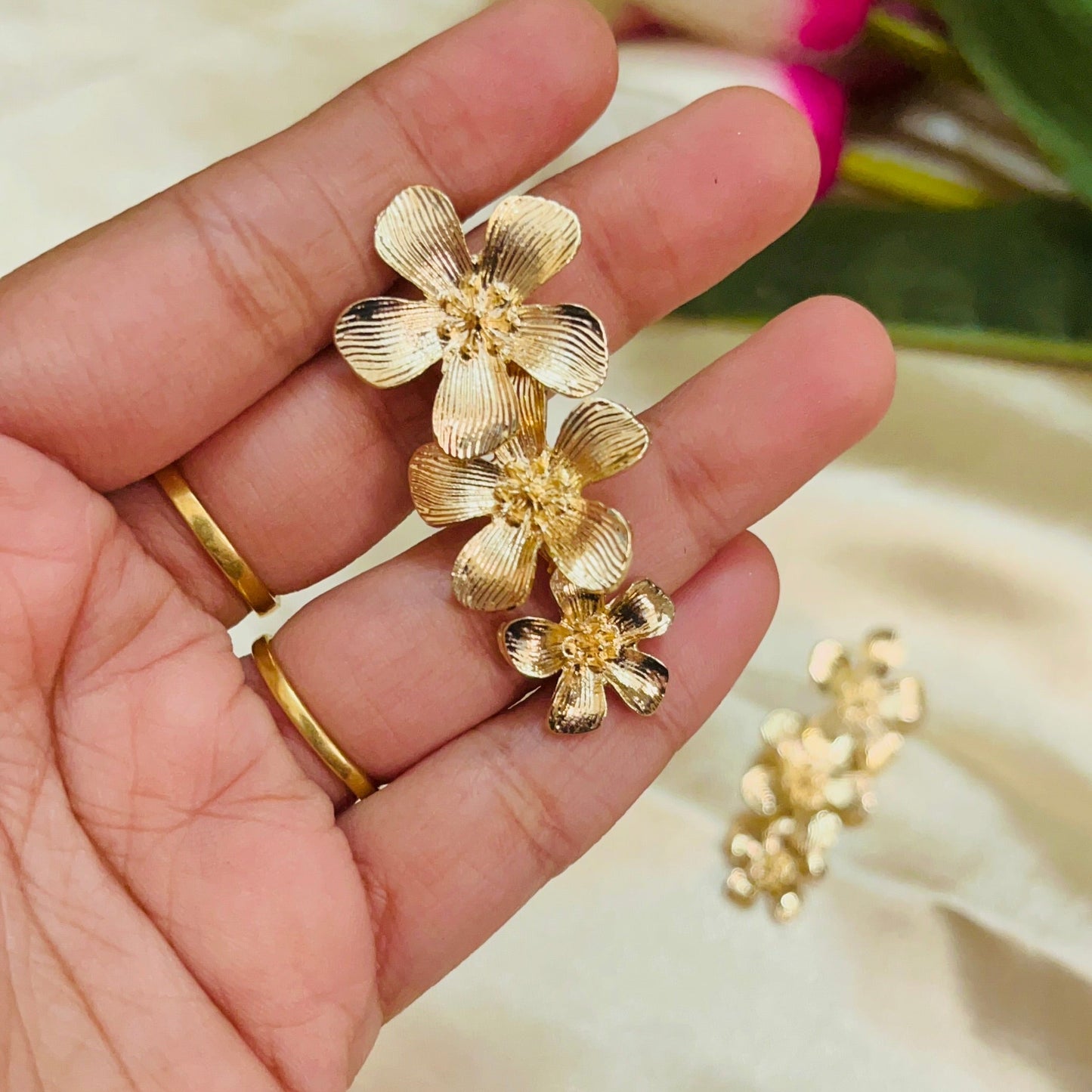 Statement Floral Earring