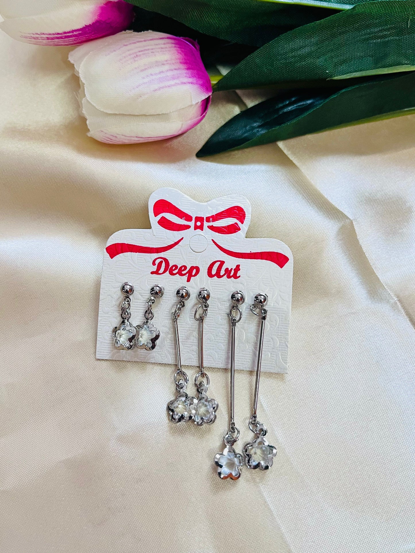 Set of 3 Drop Earrings