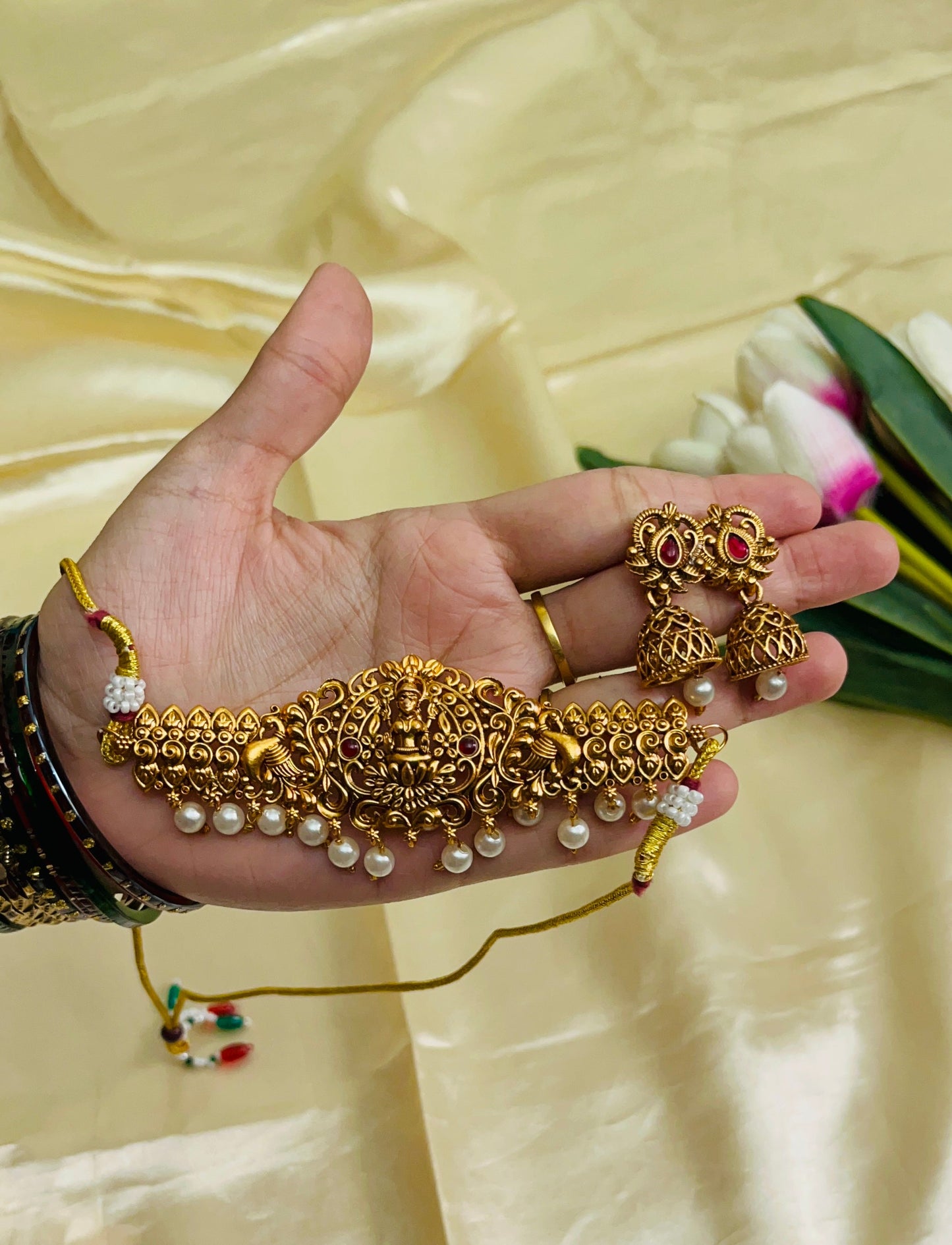 Lakshmi Pearl Choker