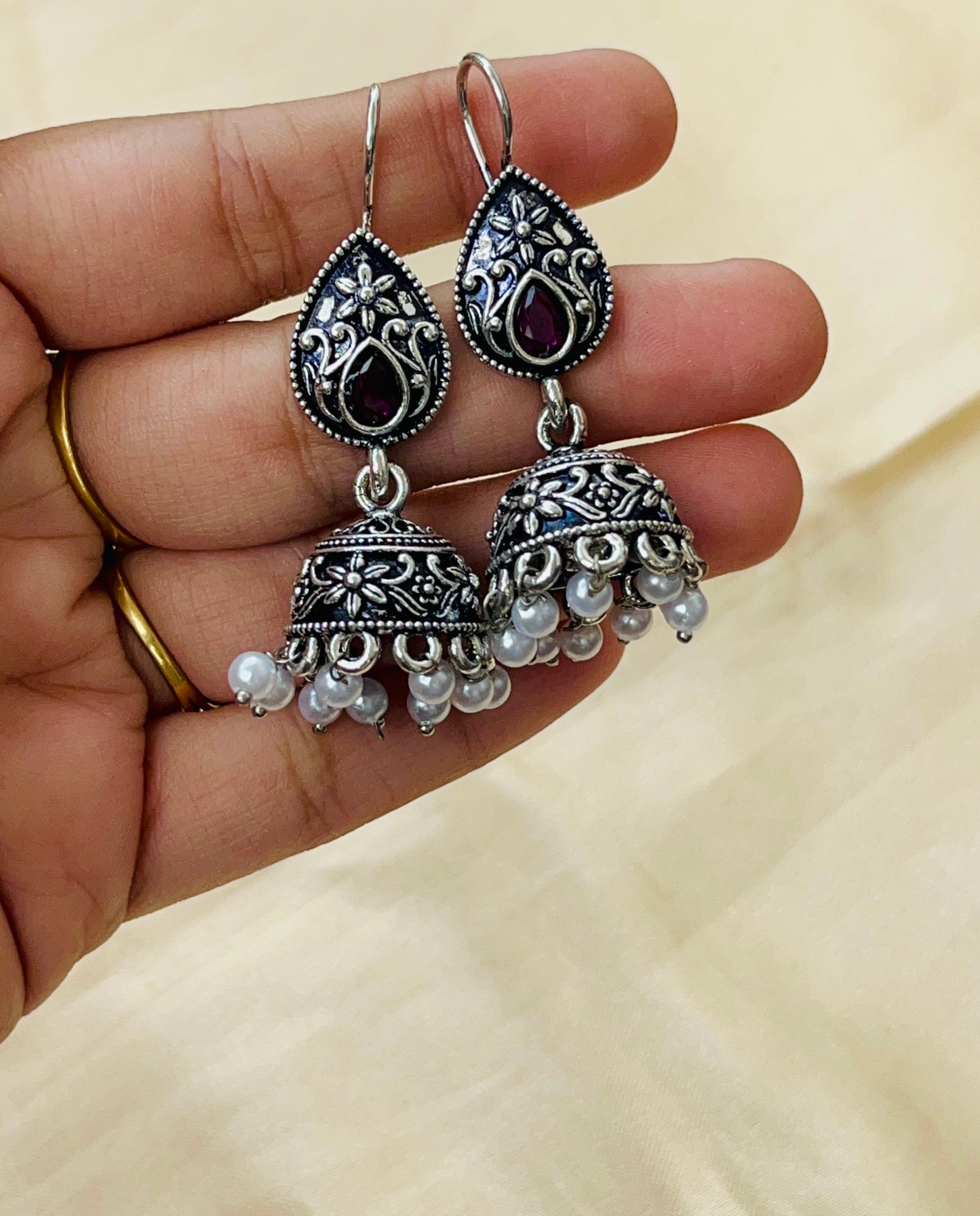 Premium Silver Oxidised hook