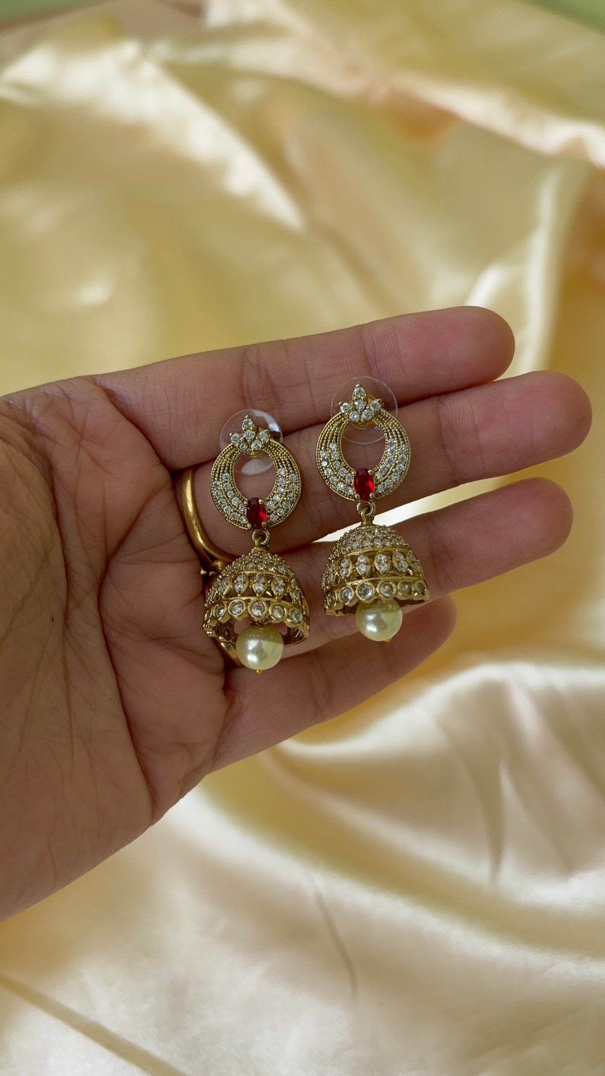 Diamond inspired Jhumka
