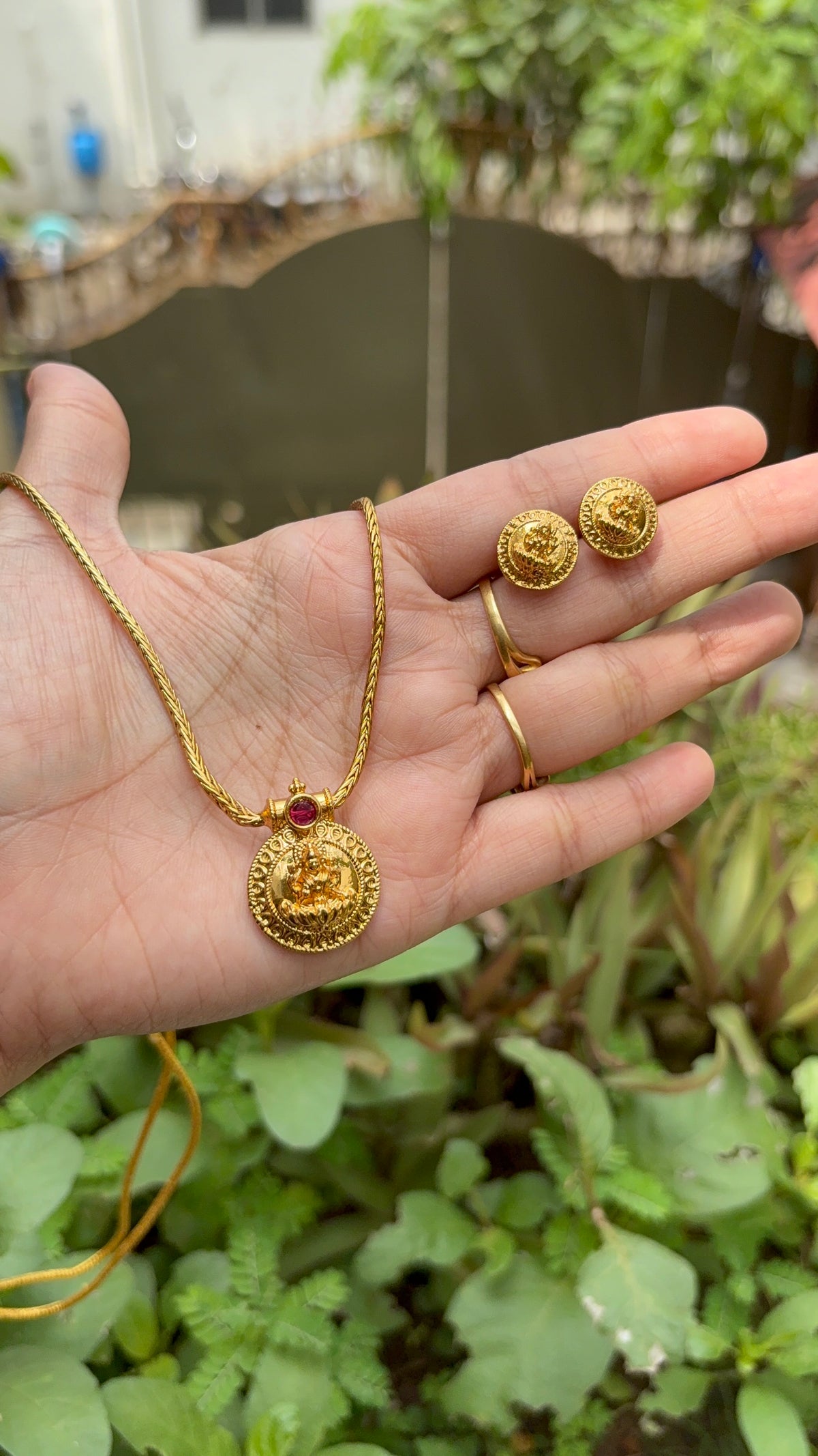 Lakshmi coin Necklace