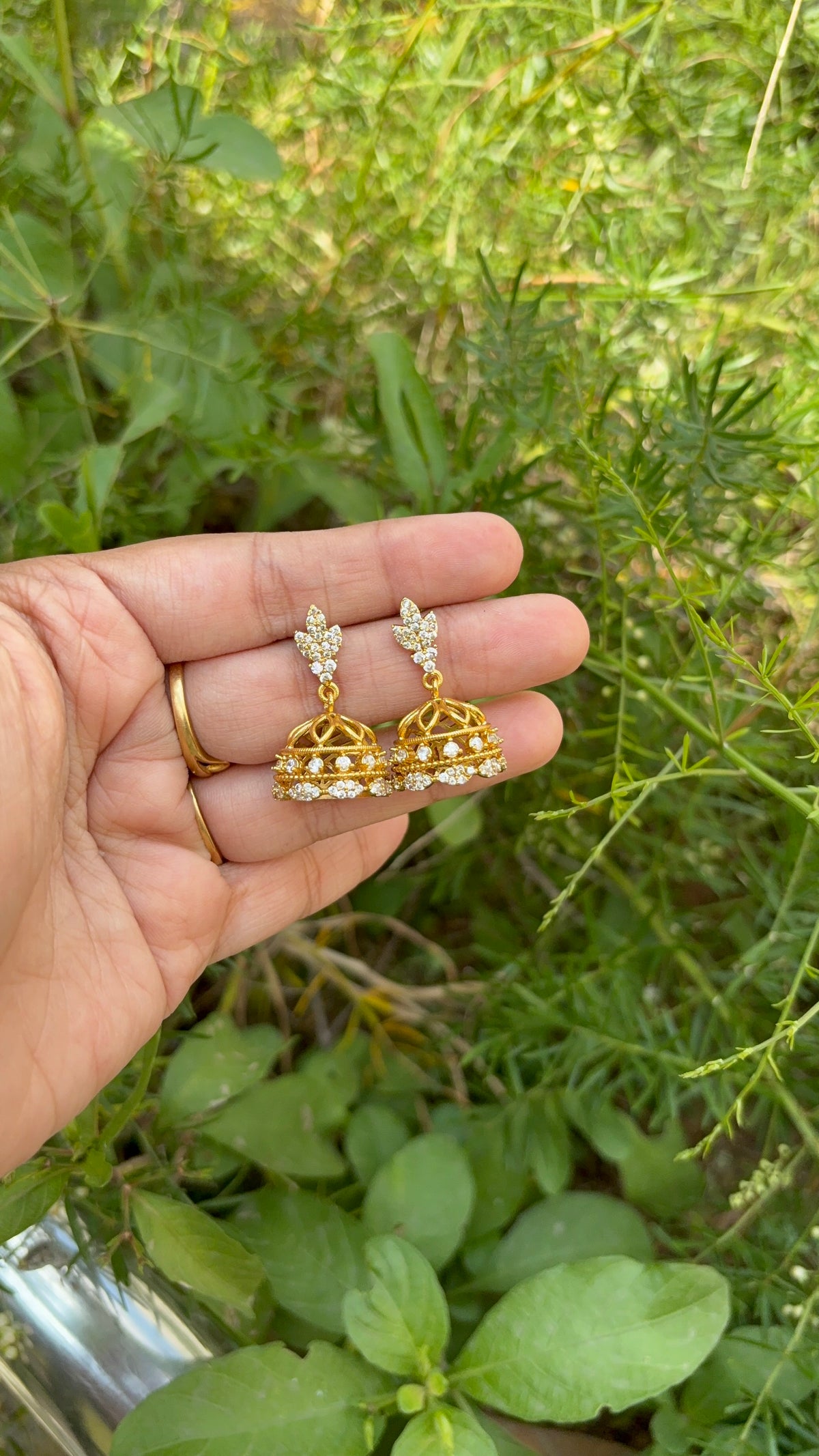 Diamond inspired Jhumka