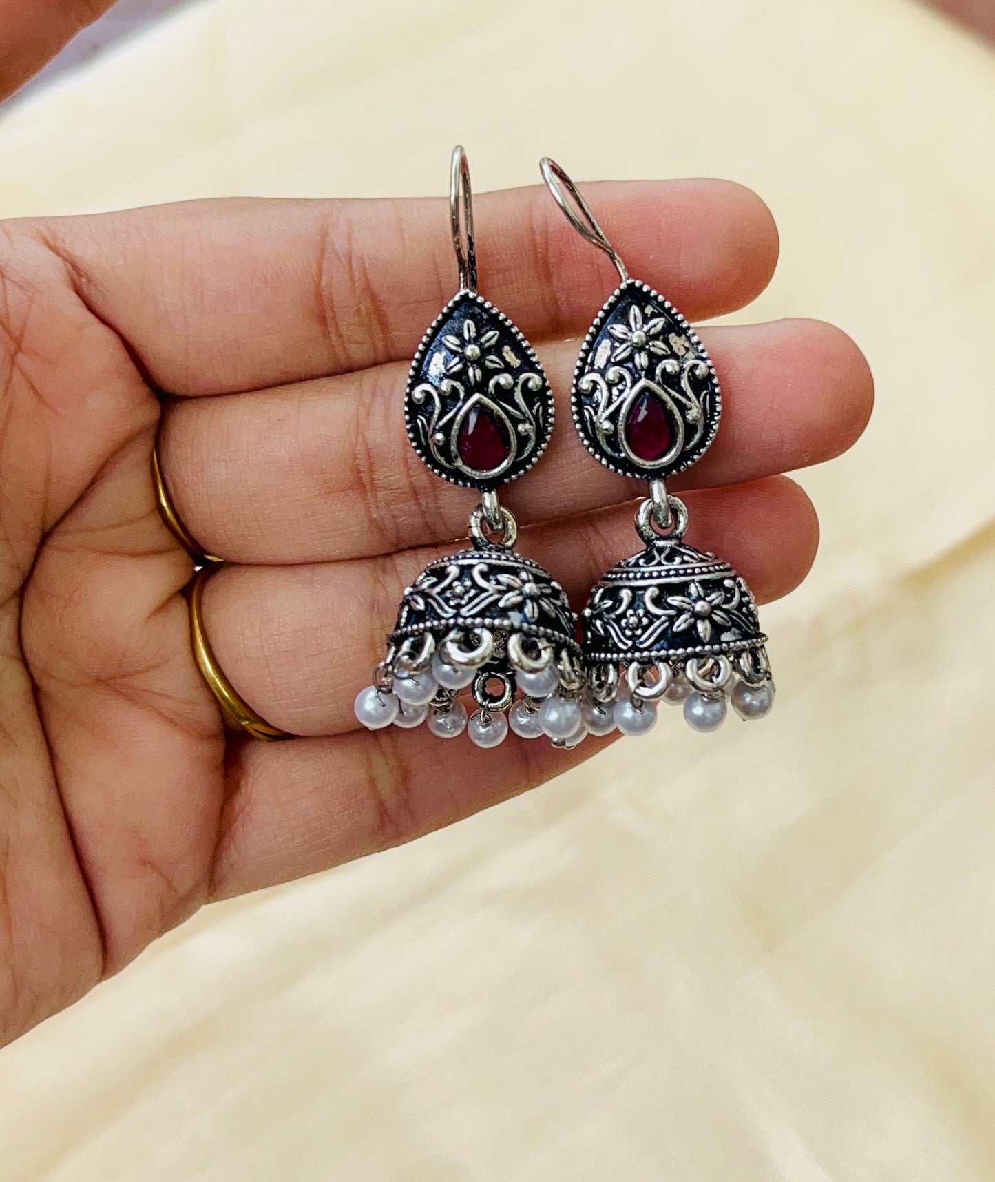Premium Silver Oxidised hook