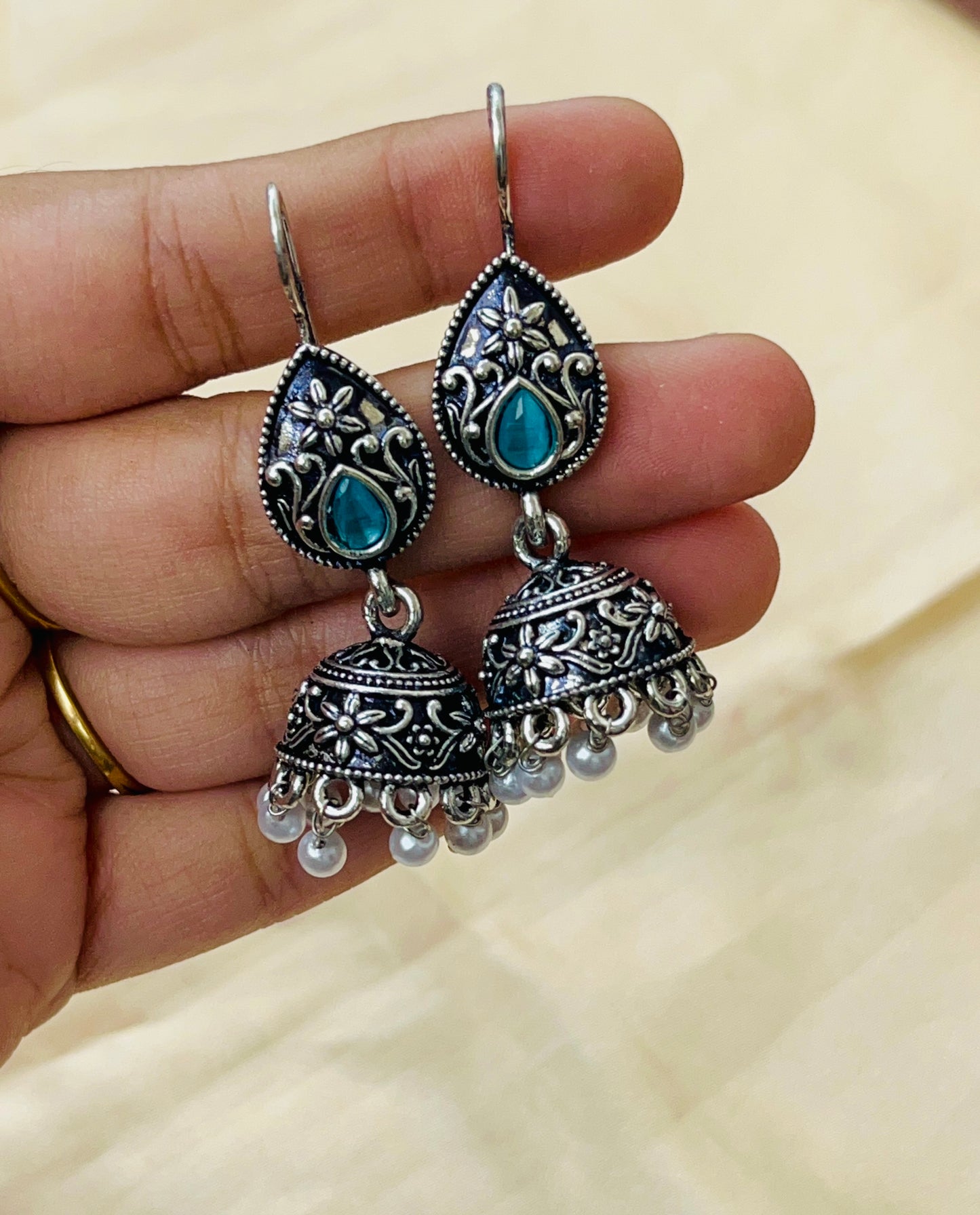 Premium Silver Oxidised hook