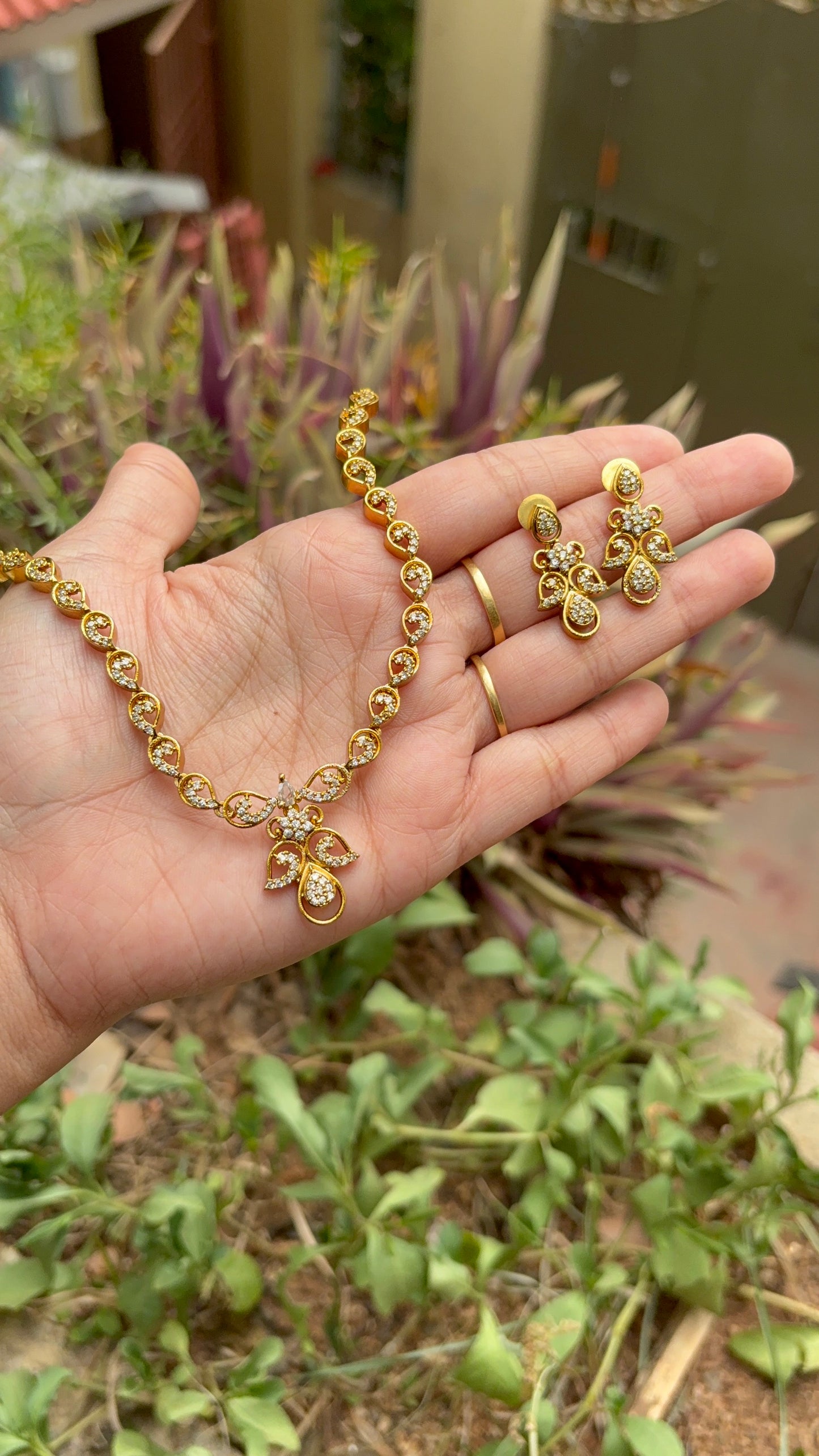Partywear AD necklace