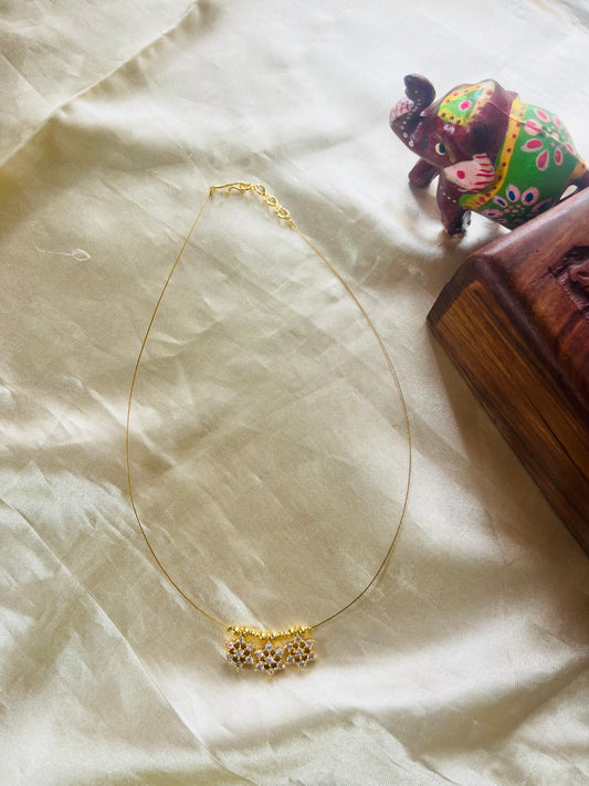 AD floral invisible neck piece