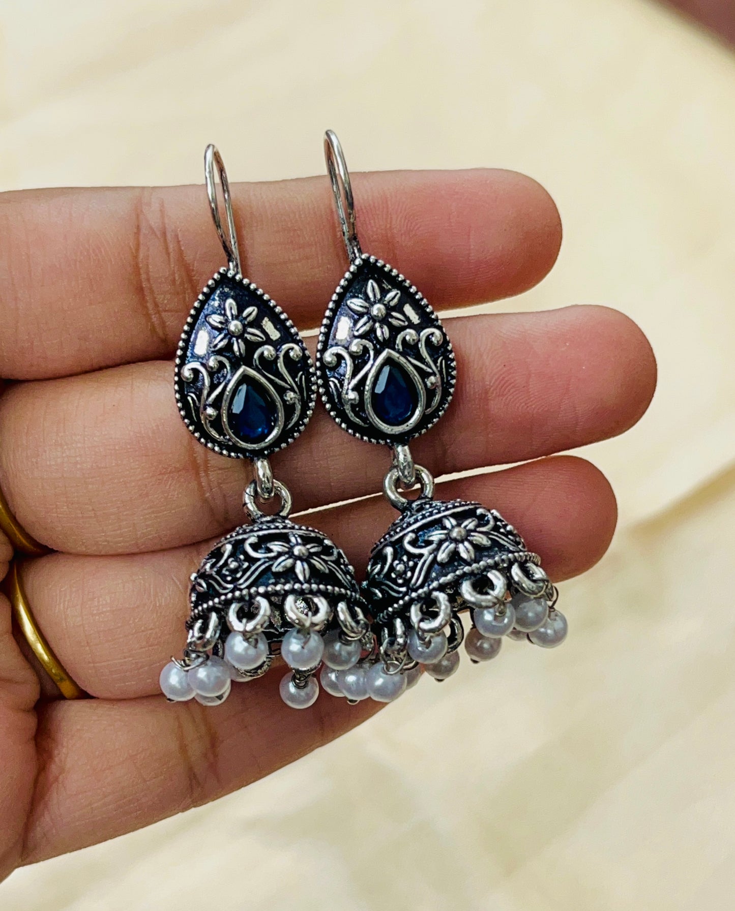 Premium Silver Oxidised hook