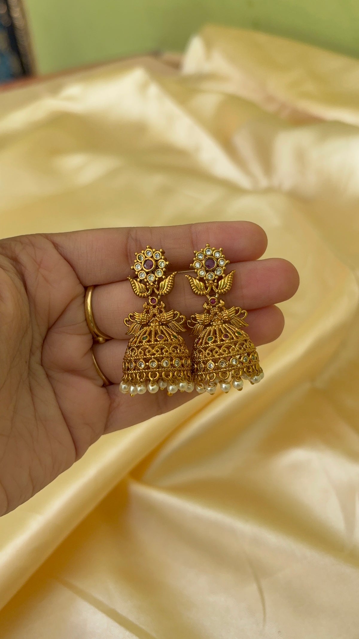 Floral Jhumka