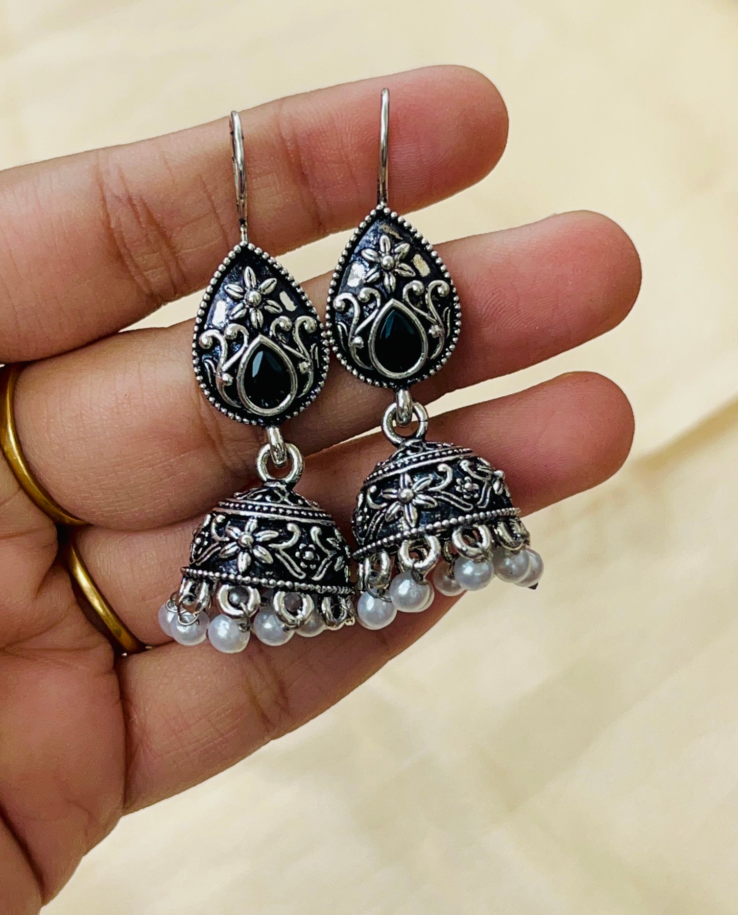 Premium Silver Oxidised hook