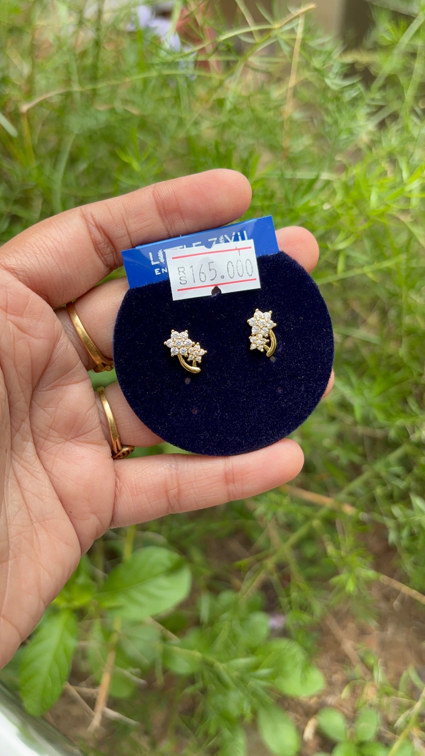 Antitarnish Floral Baby stud