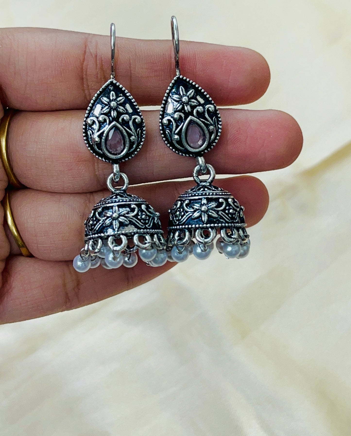 Premium Silver Oxidised hook