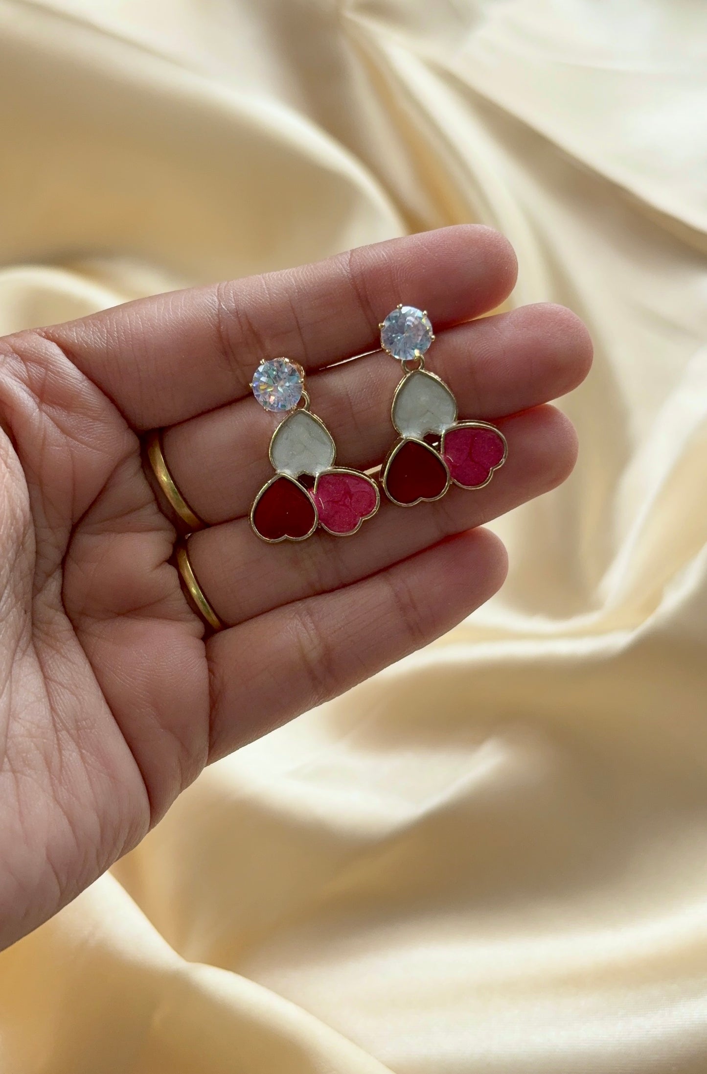 Enamel painted fashion Stud earring