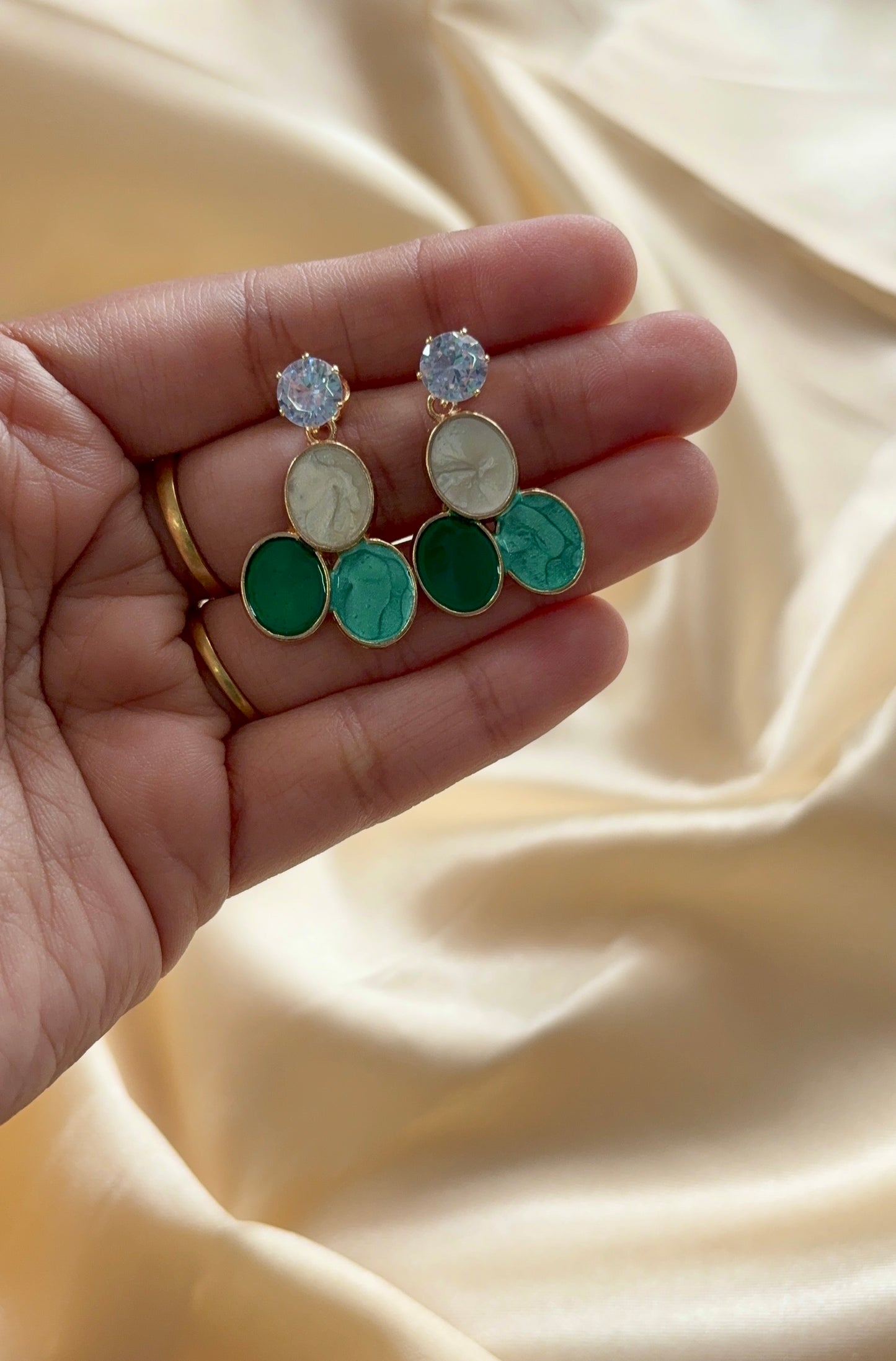 Enamel painted fashion Stud earring