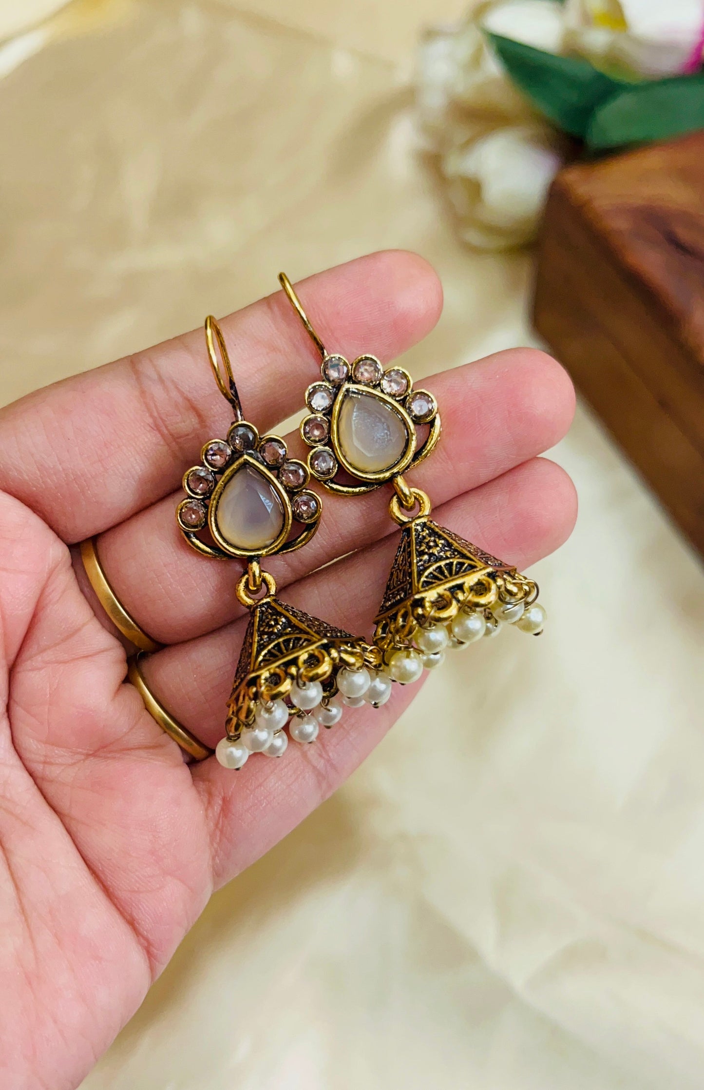 Premium Gold Oxidised hook