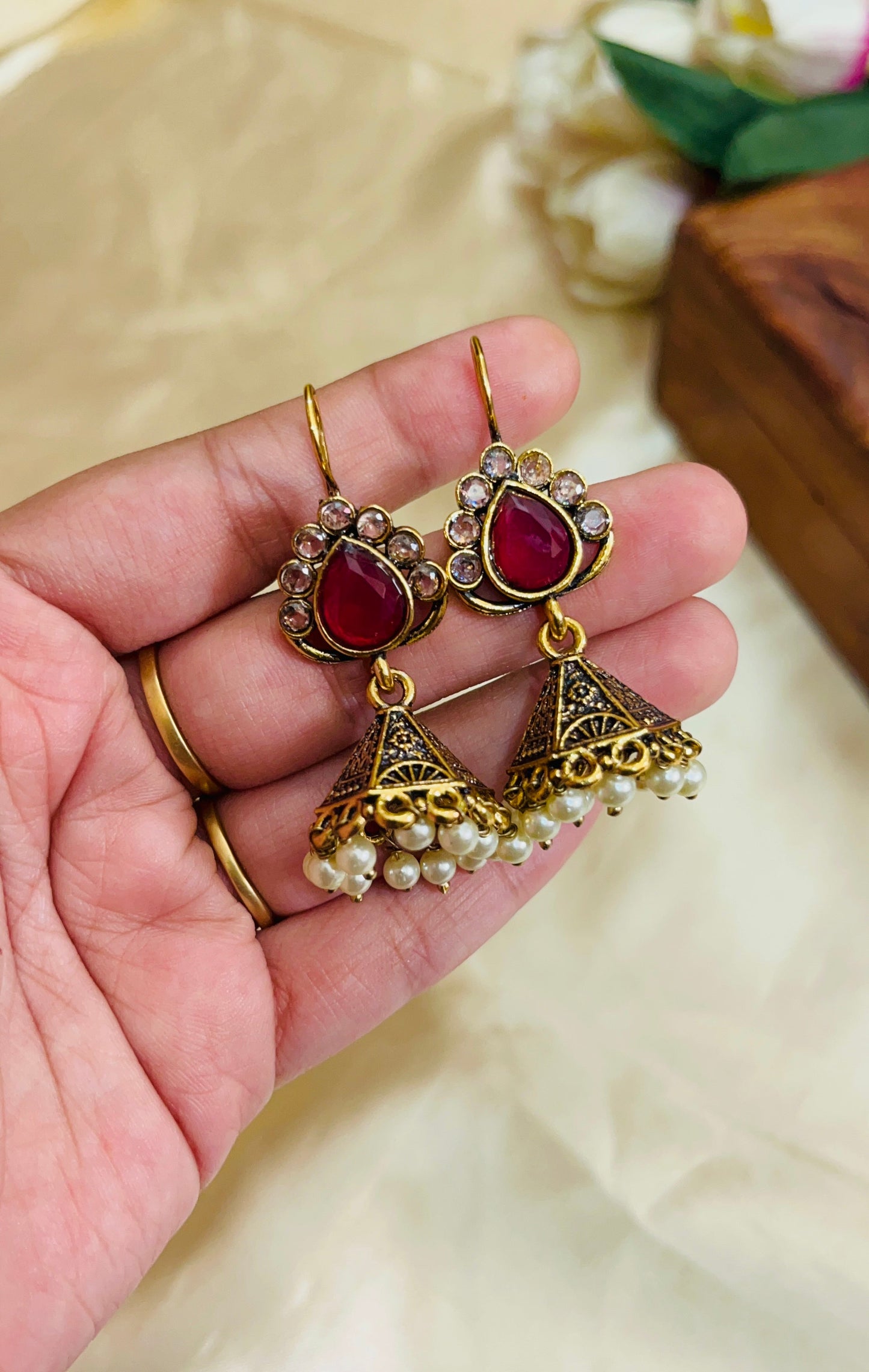 Premium Gold Oxidised hook