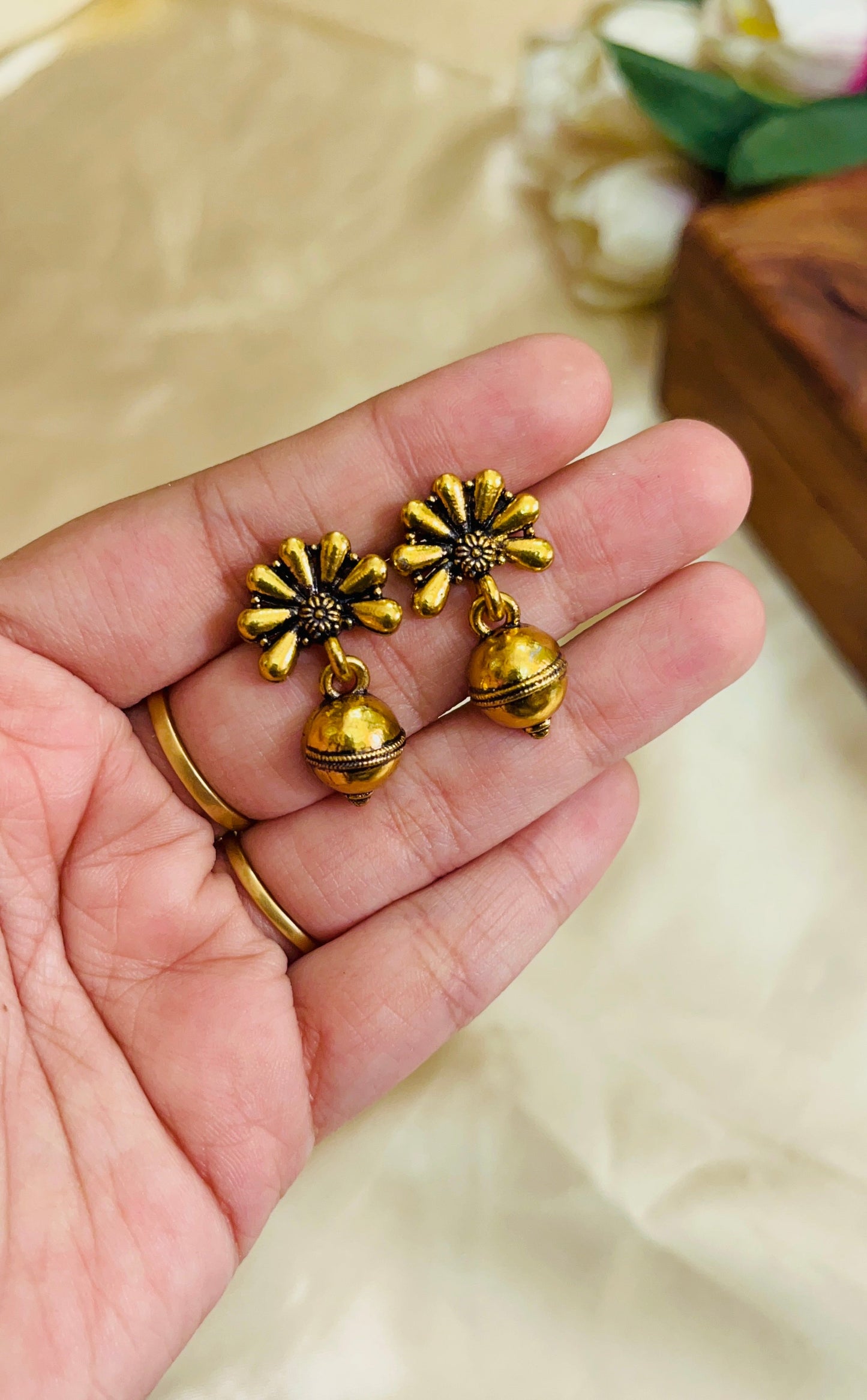 Premium Oxidised Baby Kundala Jhumka
