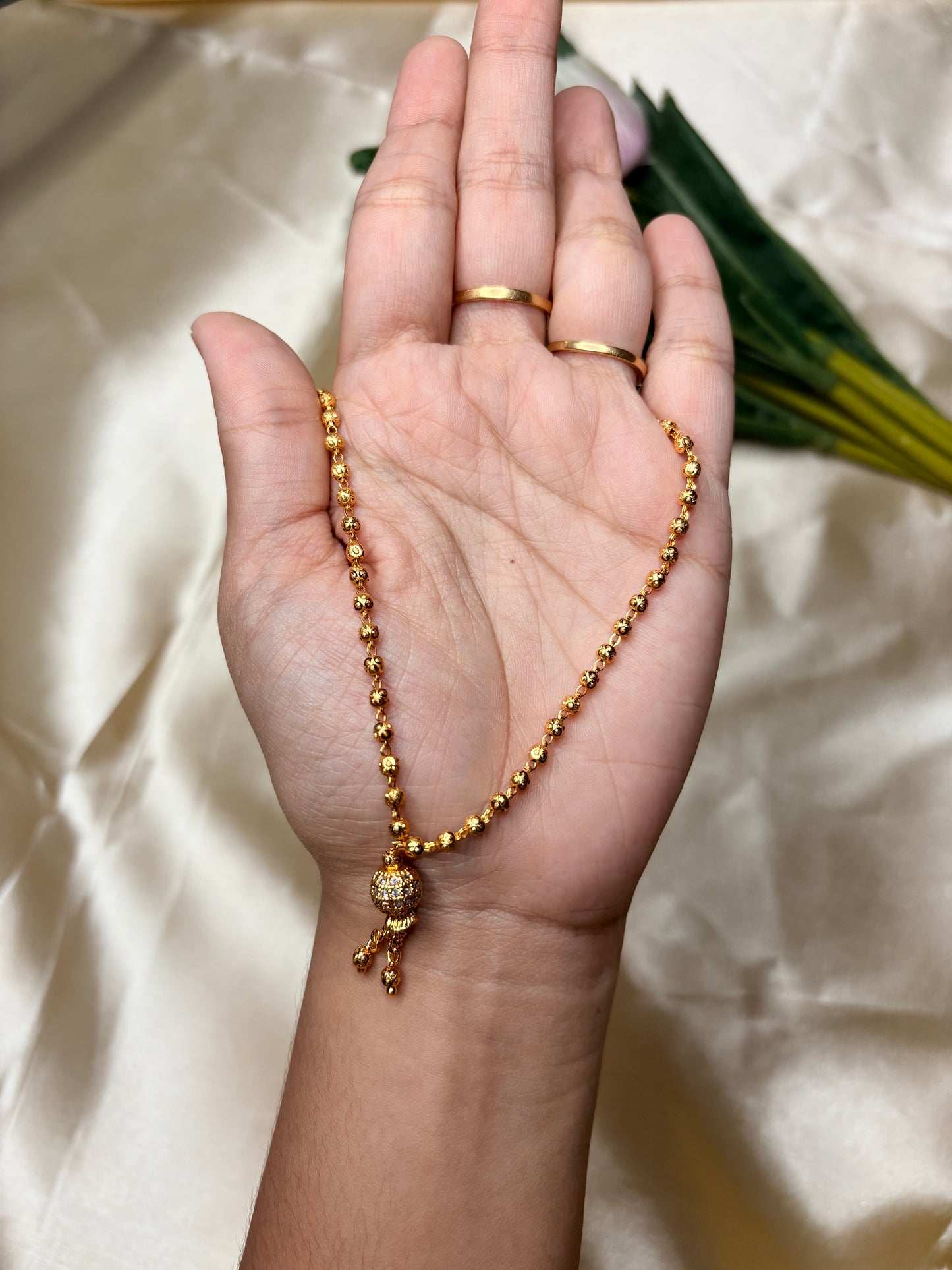 Real Gold finish Ball chain