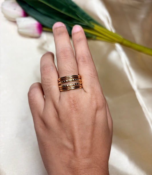Bold layered Ring(Adjustable Size)