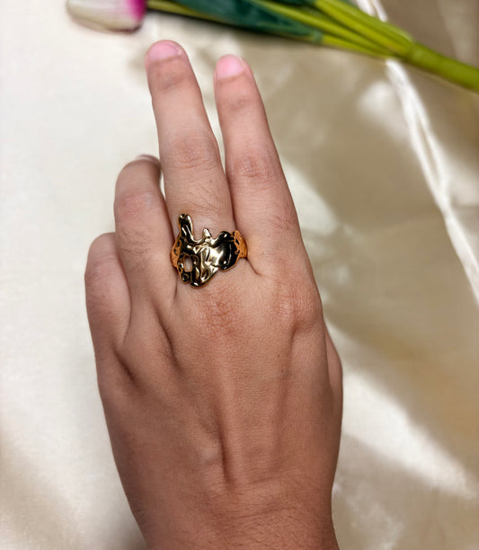 Molten Gold Ring(Adjustable Size)