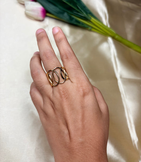 Loop Gold Ring(Adjustable Size)