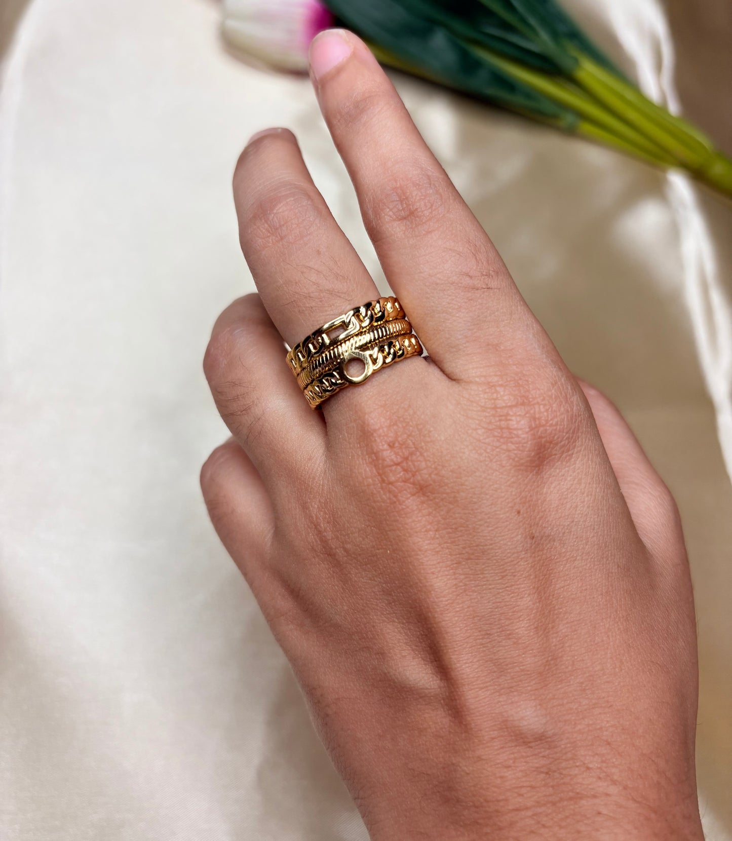 Cross chain Ring(Adjustable Size)