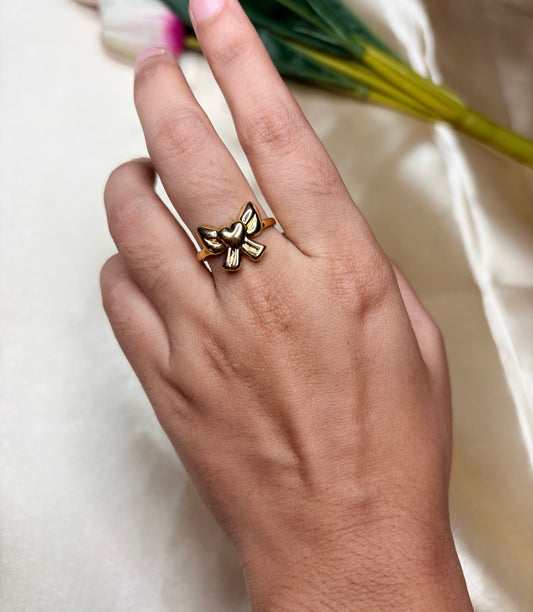 Golden Bow Ring(Adjustable Size)