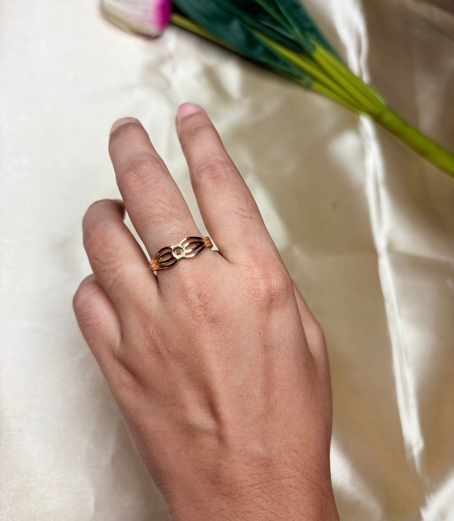 Real gold inspired Ring(Adjustable Size)