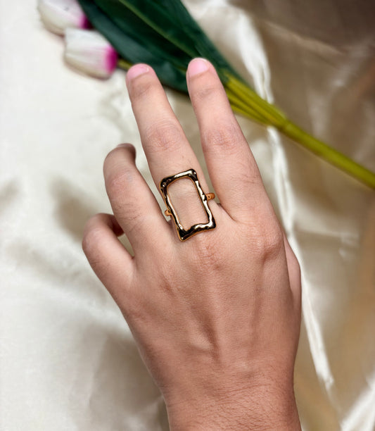 Rectangular frame Ring(Adjustable Size)