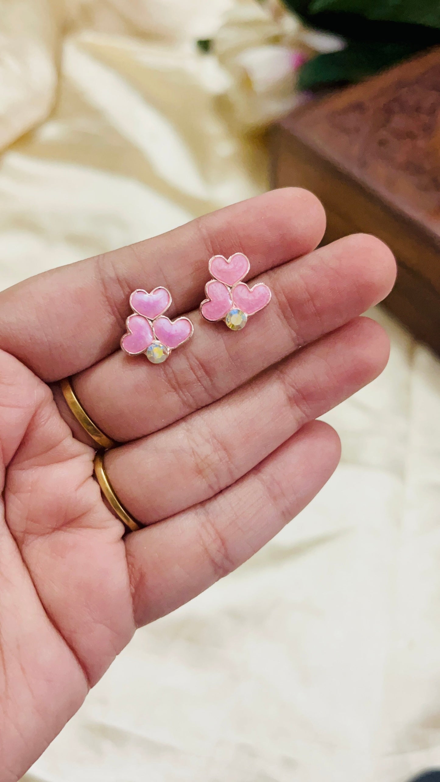 Triple Heart Stud